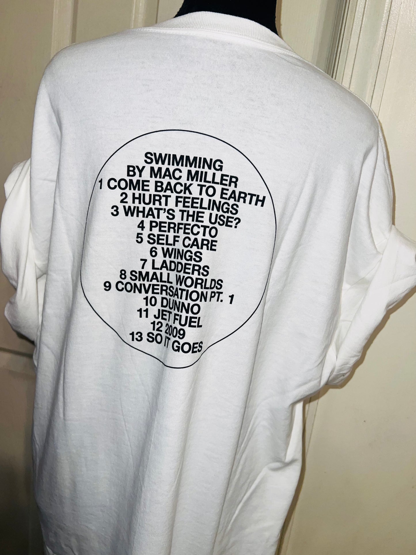Mac Miller Swimming Double Sided Oversized Tee