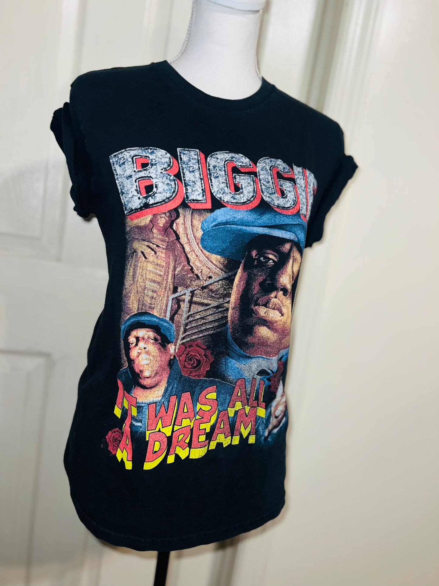 Biggie Smalls Oversized Distressed Tee