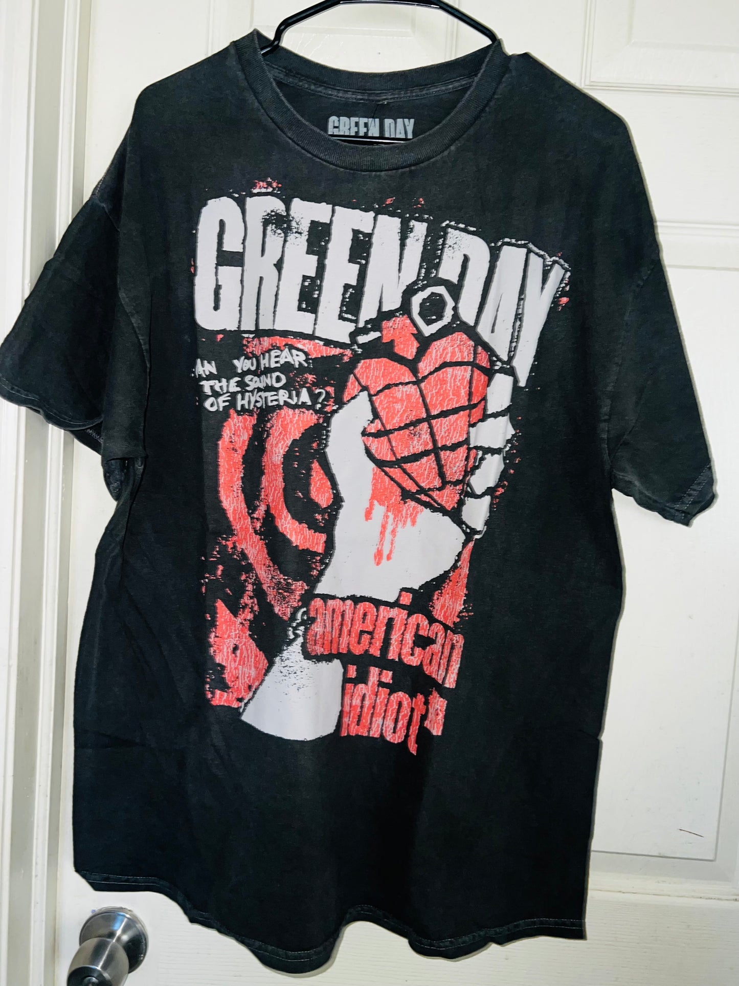 Green Day American Idiot Oversized Distressed Tee