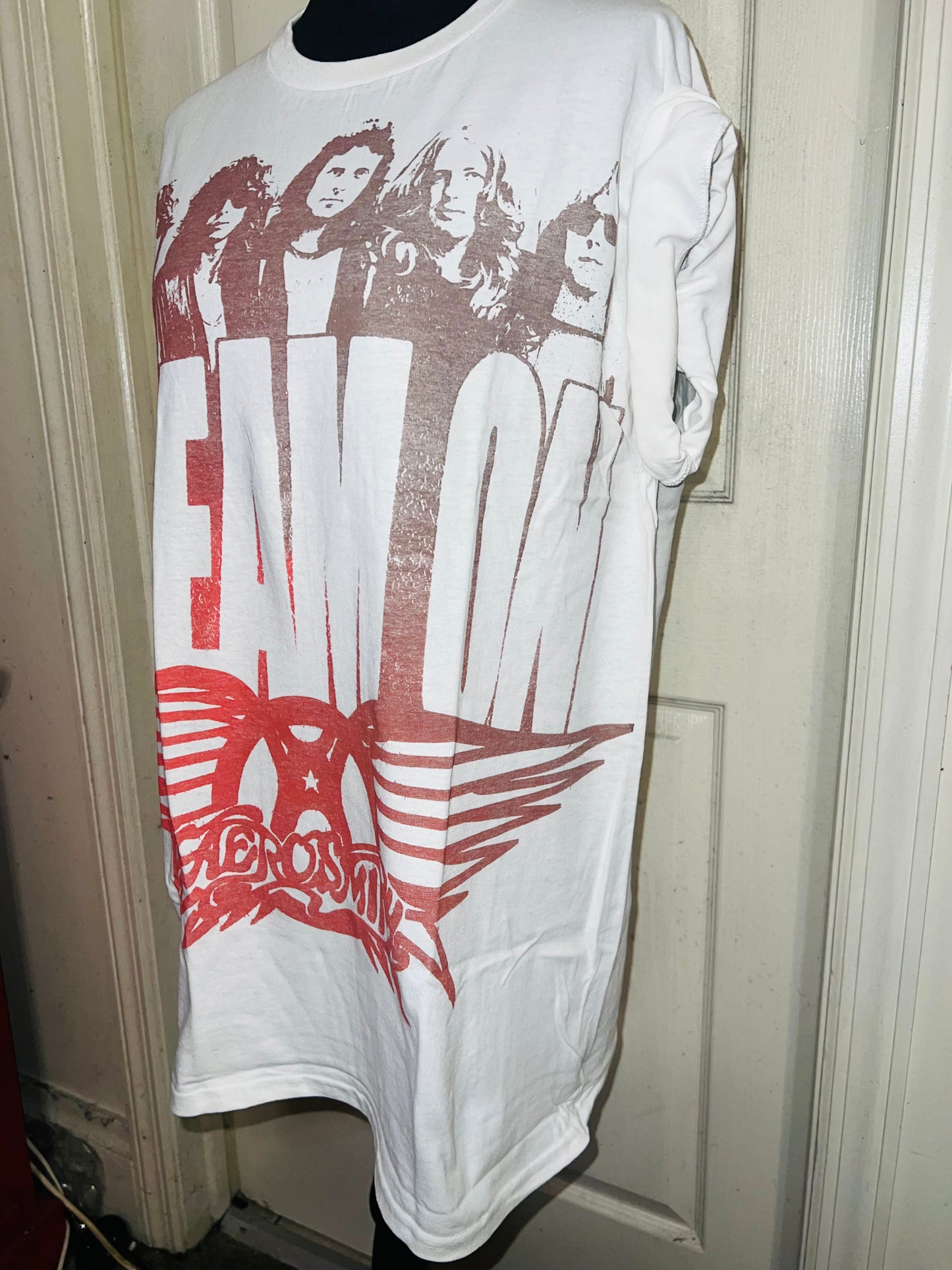 Aerosmith Dream On Oversized Distressed Tee