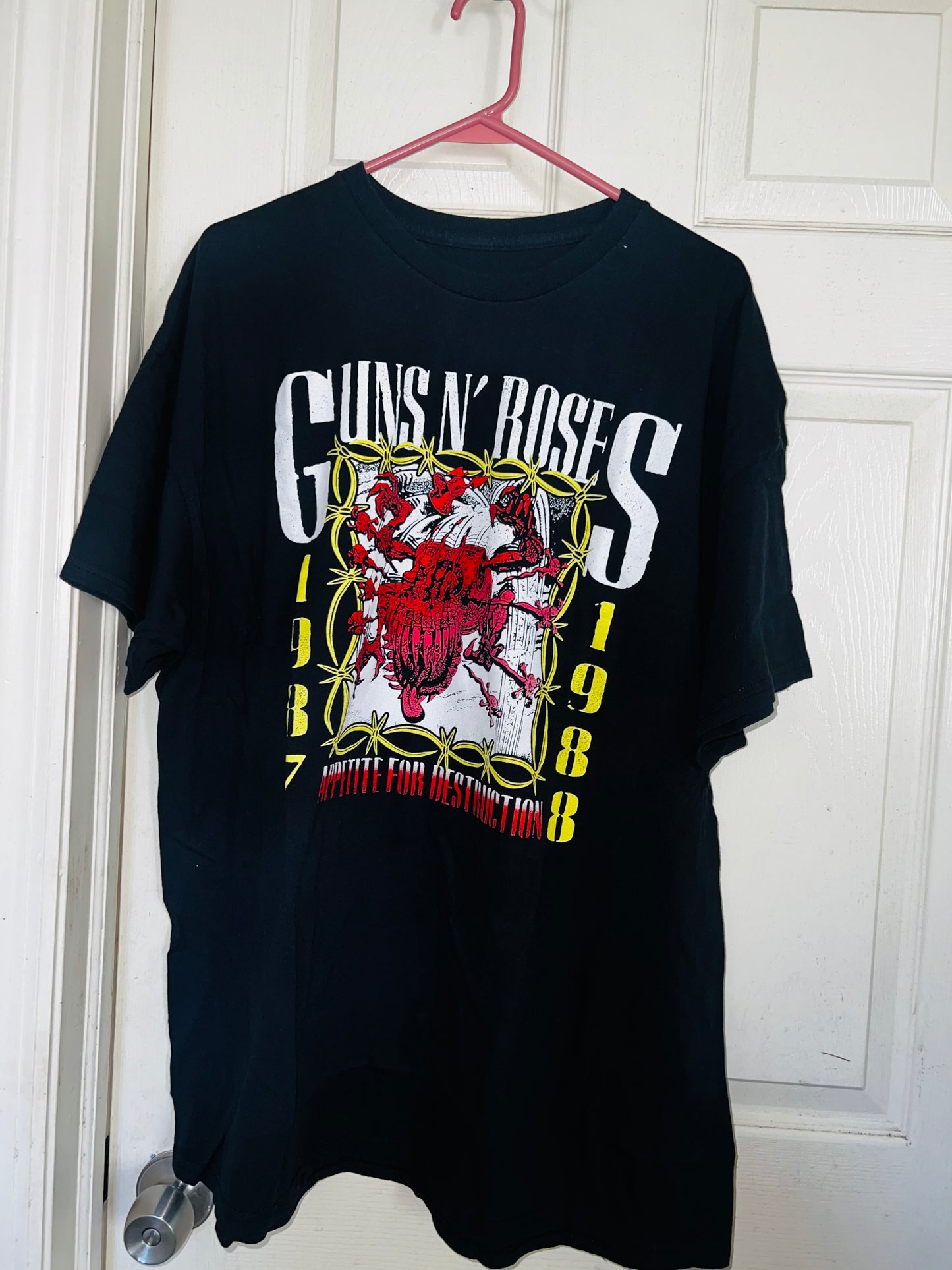 Guns n Roses Double Sided Distressed Tee 87-88