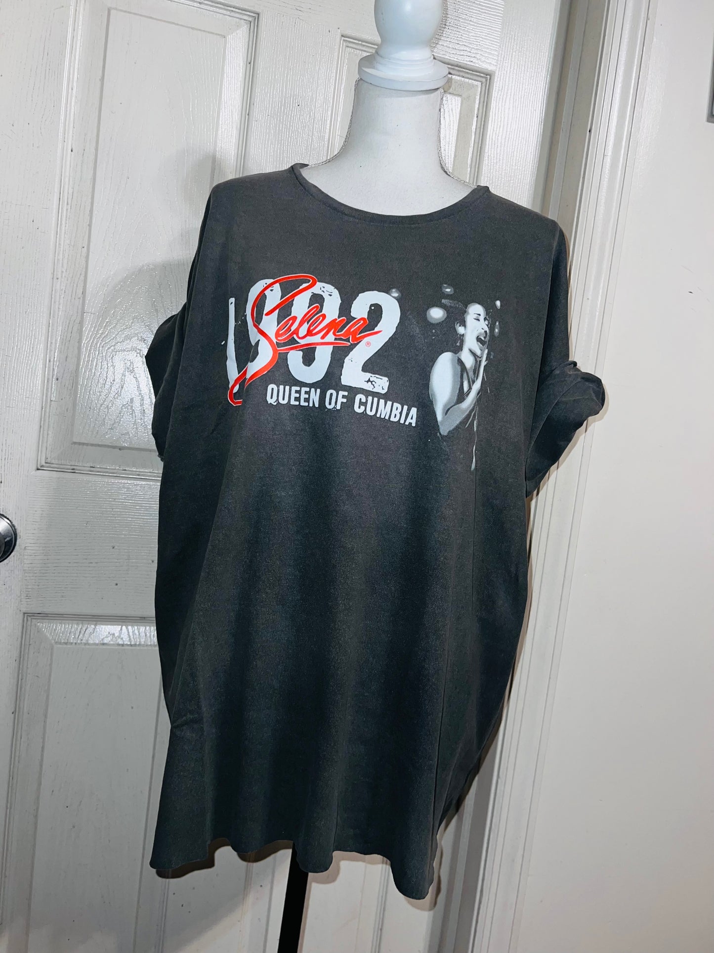 Selena Double Sided Oversized Distressed Tee