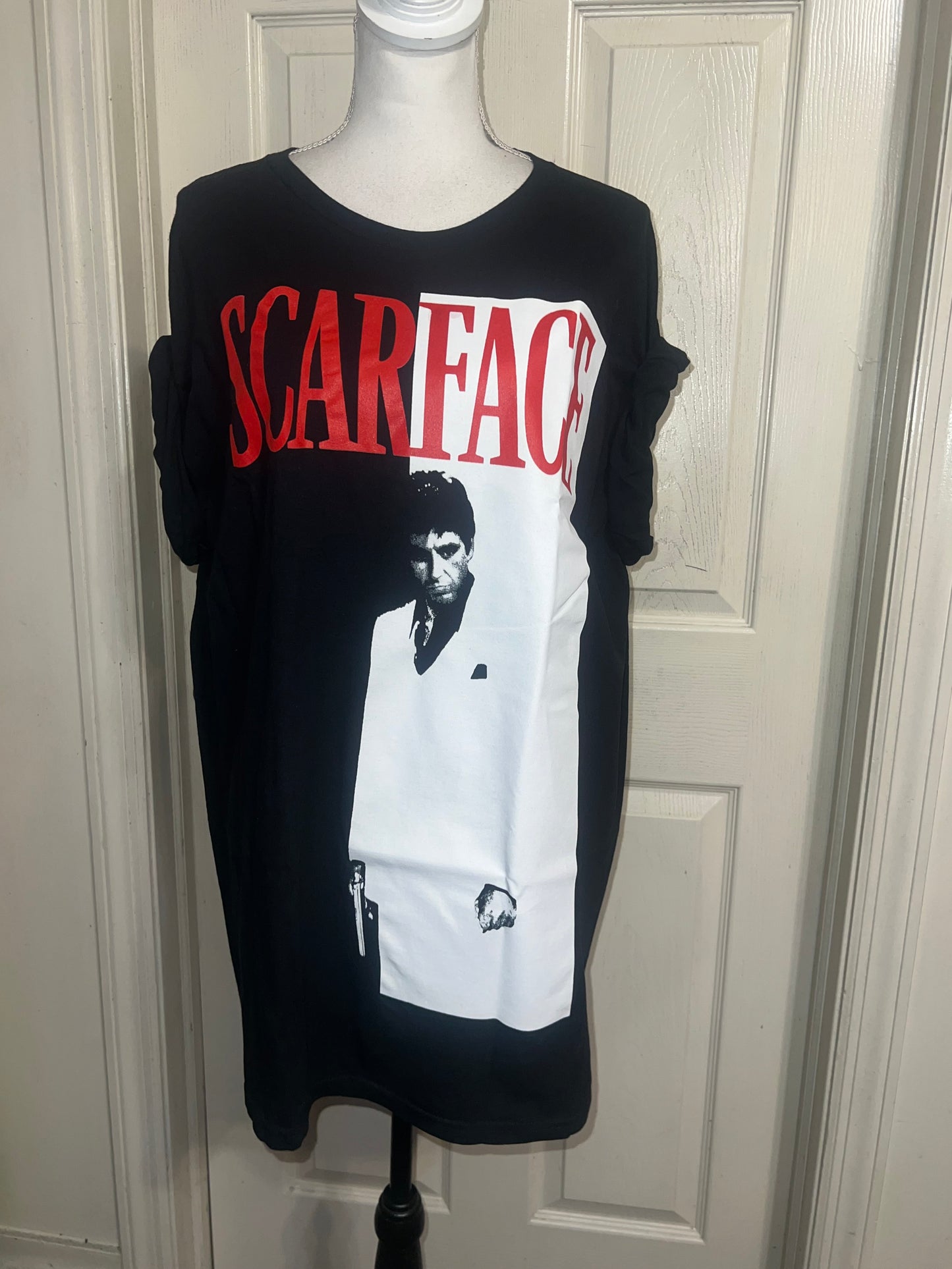 Scarface Oversized Distressed Tee