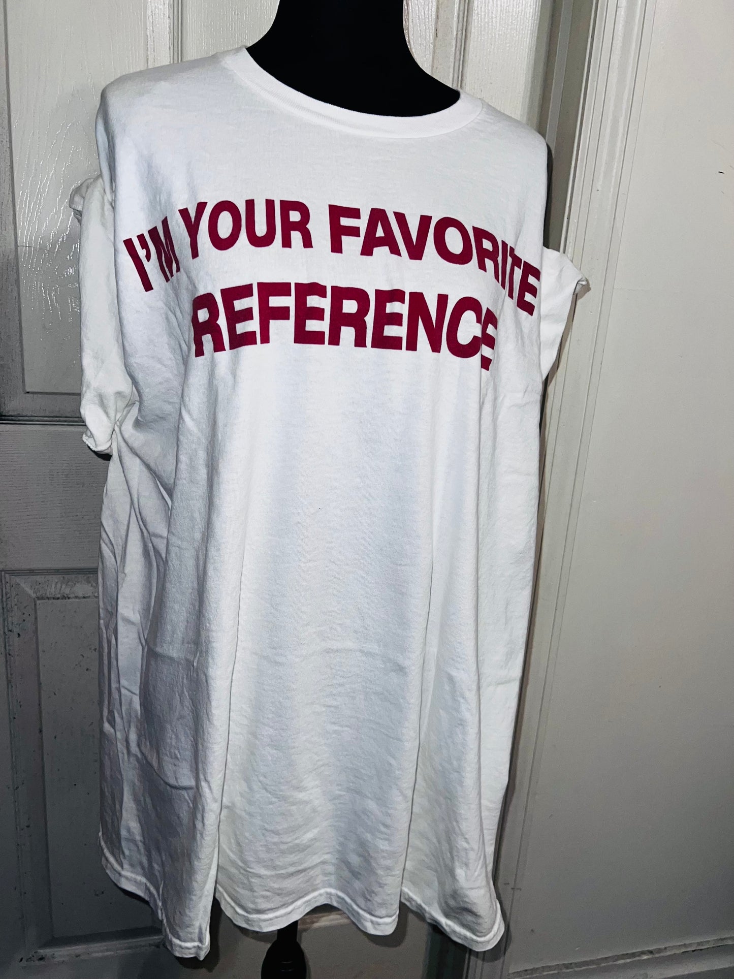 Charli XCX Favorite Reference Oversized Distressed Tee