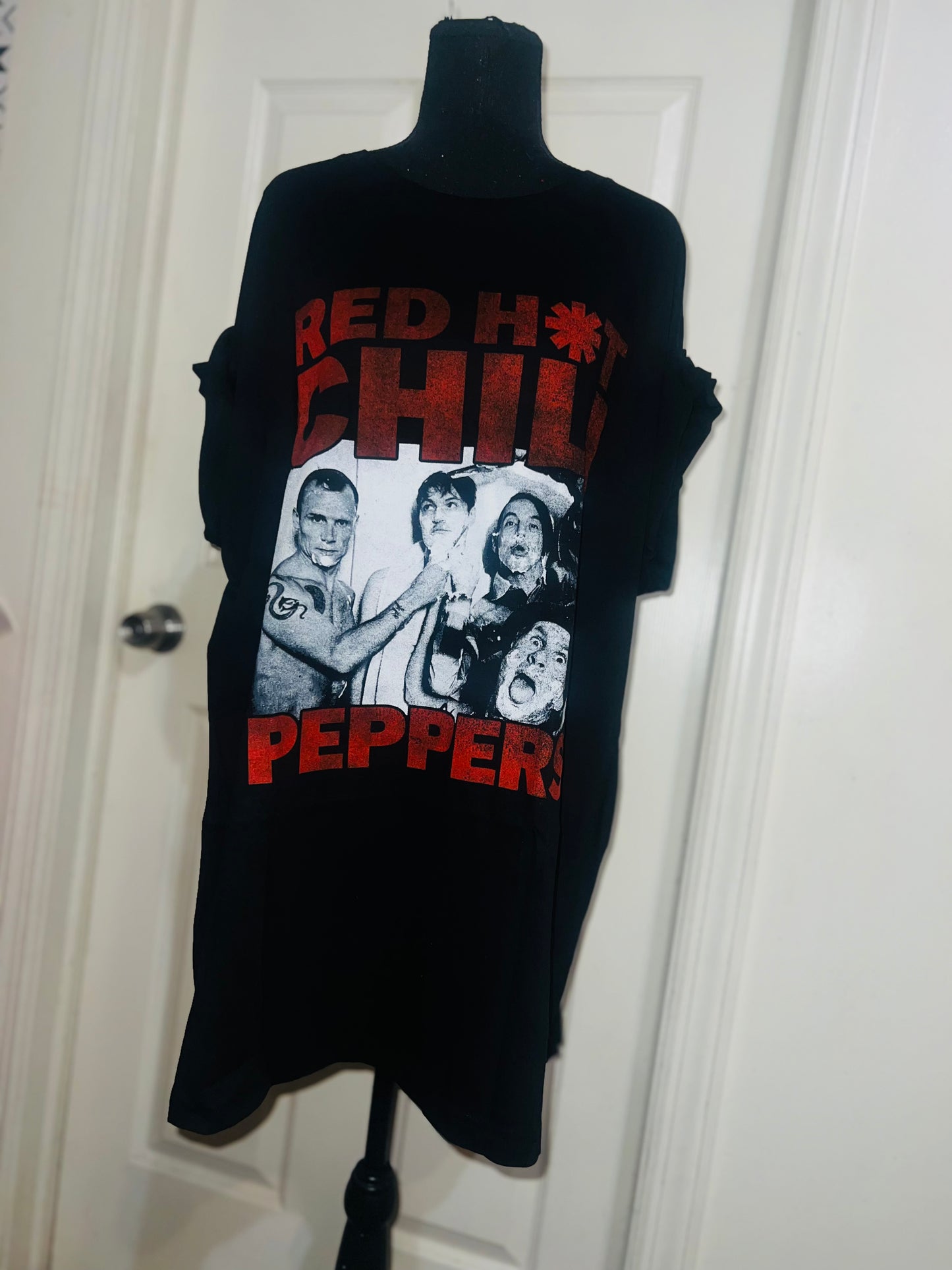 Red Hot Chili Peppers Oversized Distressed Tee