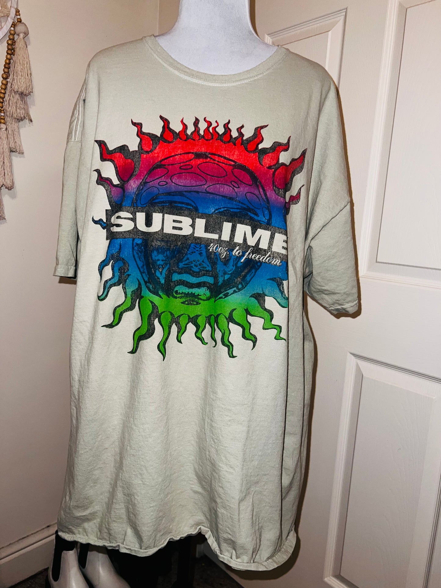 Sublime Double Sided Oversized Distressed Tee