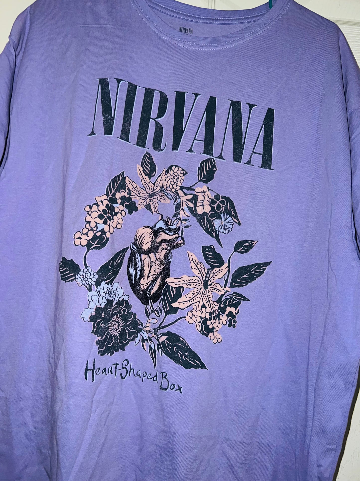 Nirvana Heart Shaped Box Oversized Tee