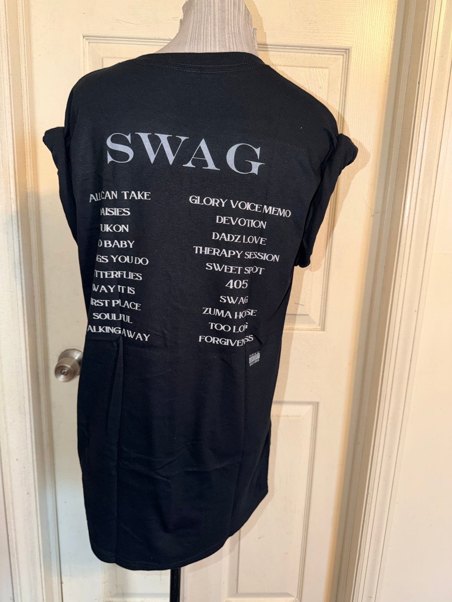Justin Bieber Double Sided Oversized Distressed Tee