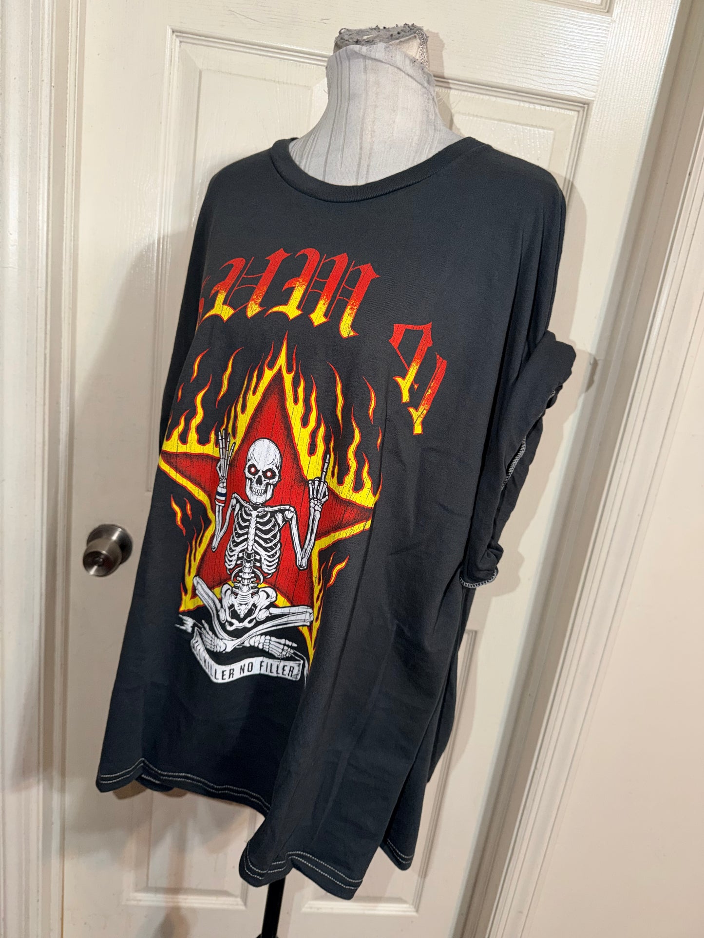 Sum 41 Double Sided Oversized Distressed Tee