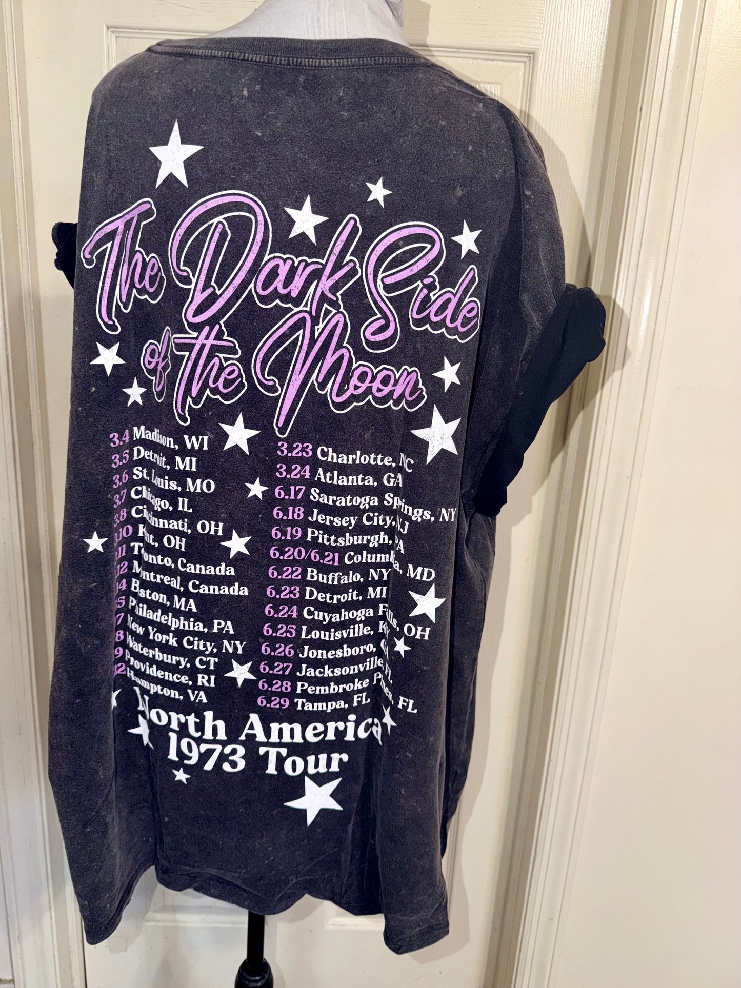 Pink Floyd Double Sided Oversized Distressed Tee