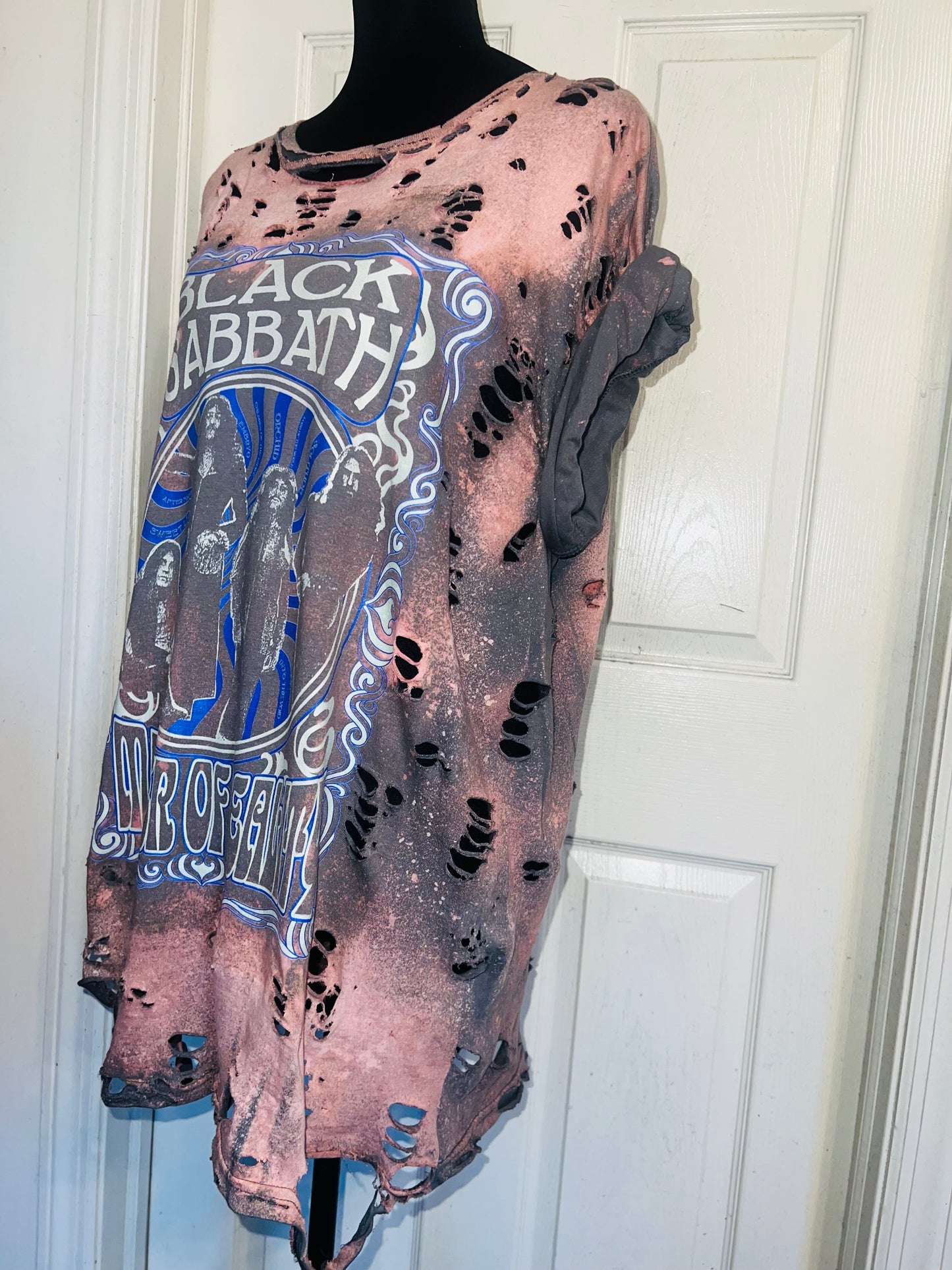 Black Sabbath Oversized Distressed Tee