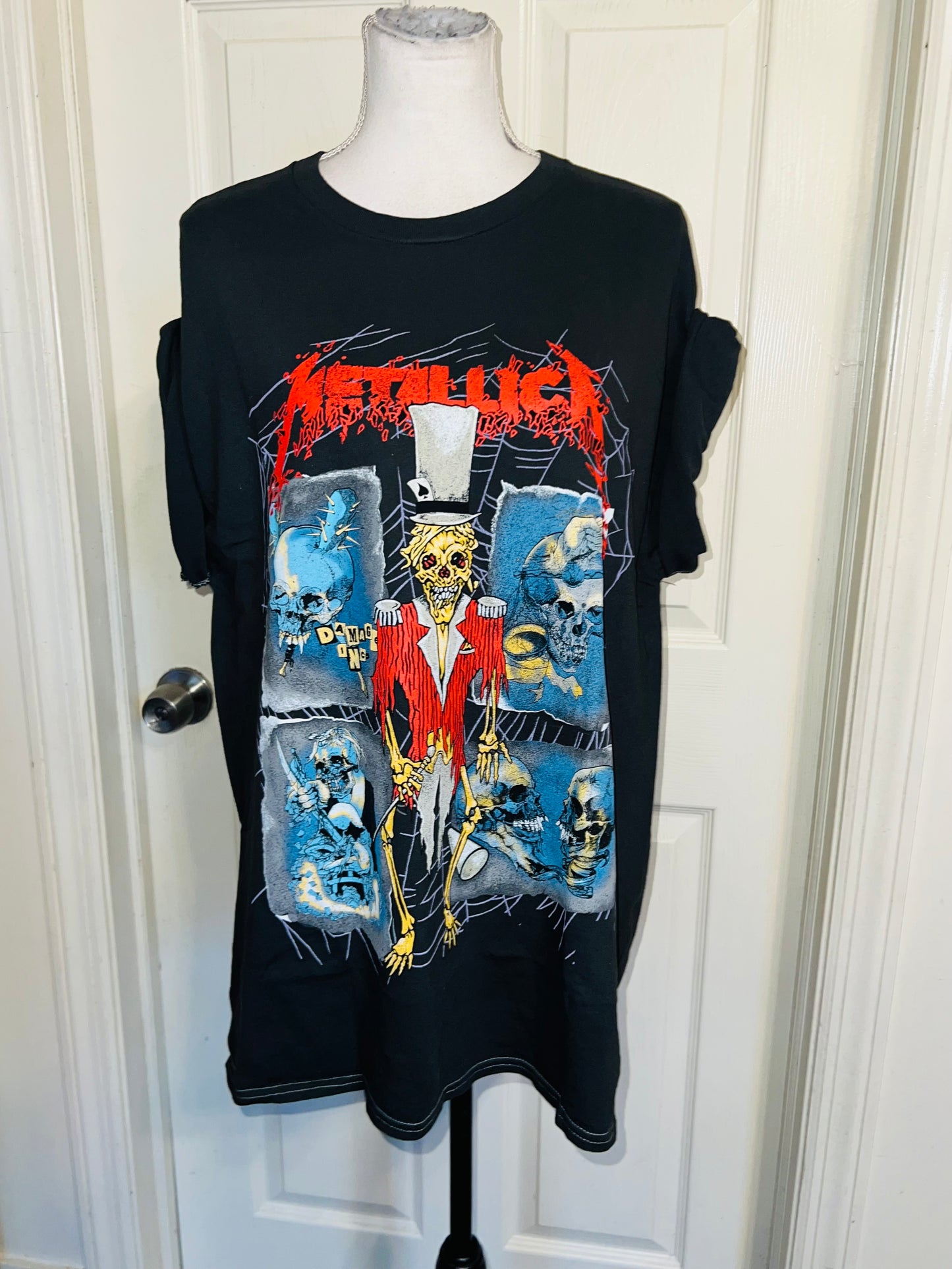 Metallica Double Sided Oversized Distressed Tee
