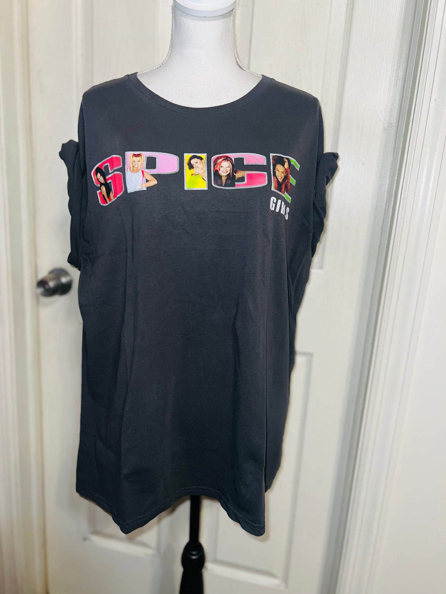 Spice Girls Oversized Distressed Tee