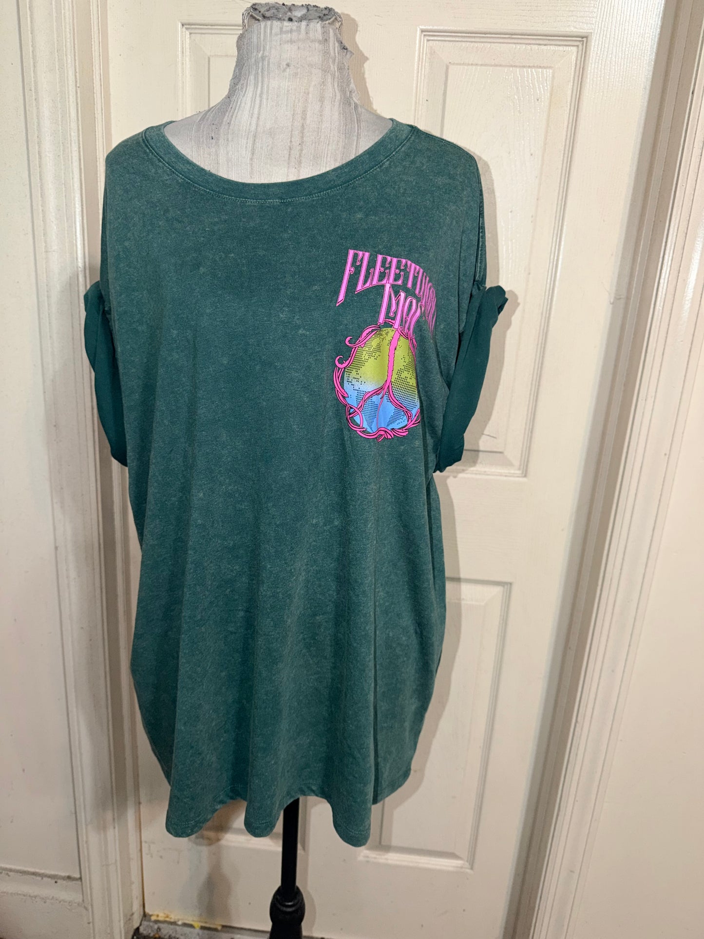 Fleetwood Mac Double Sided Oversized Distressed Tee