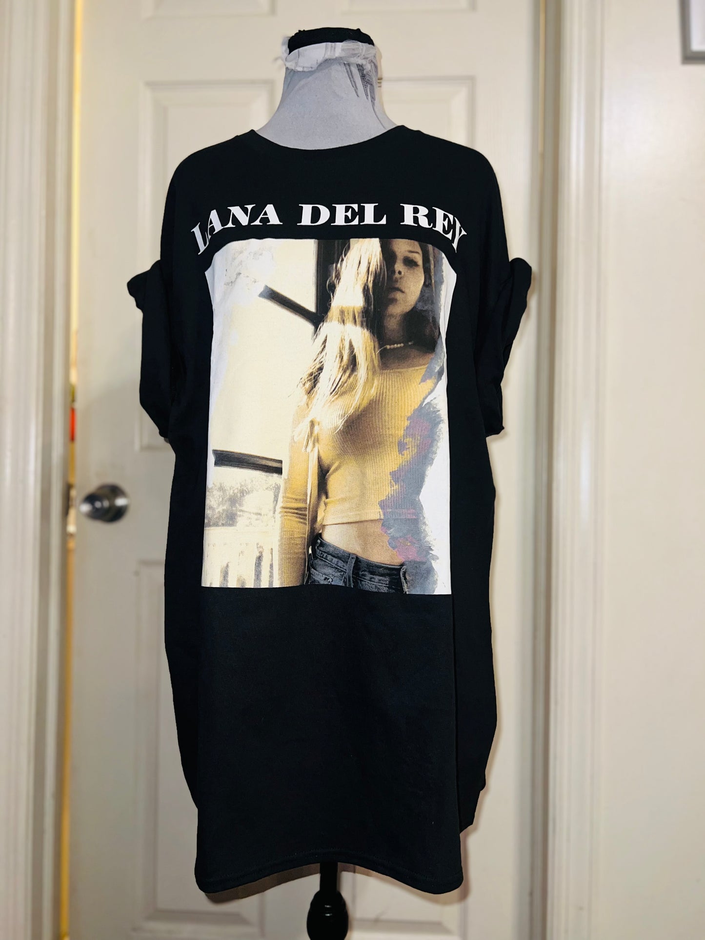 Lana Del Rey Oversized Distressed Tee