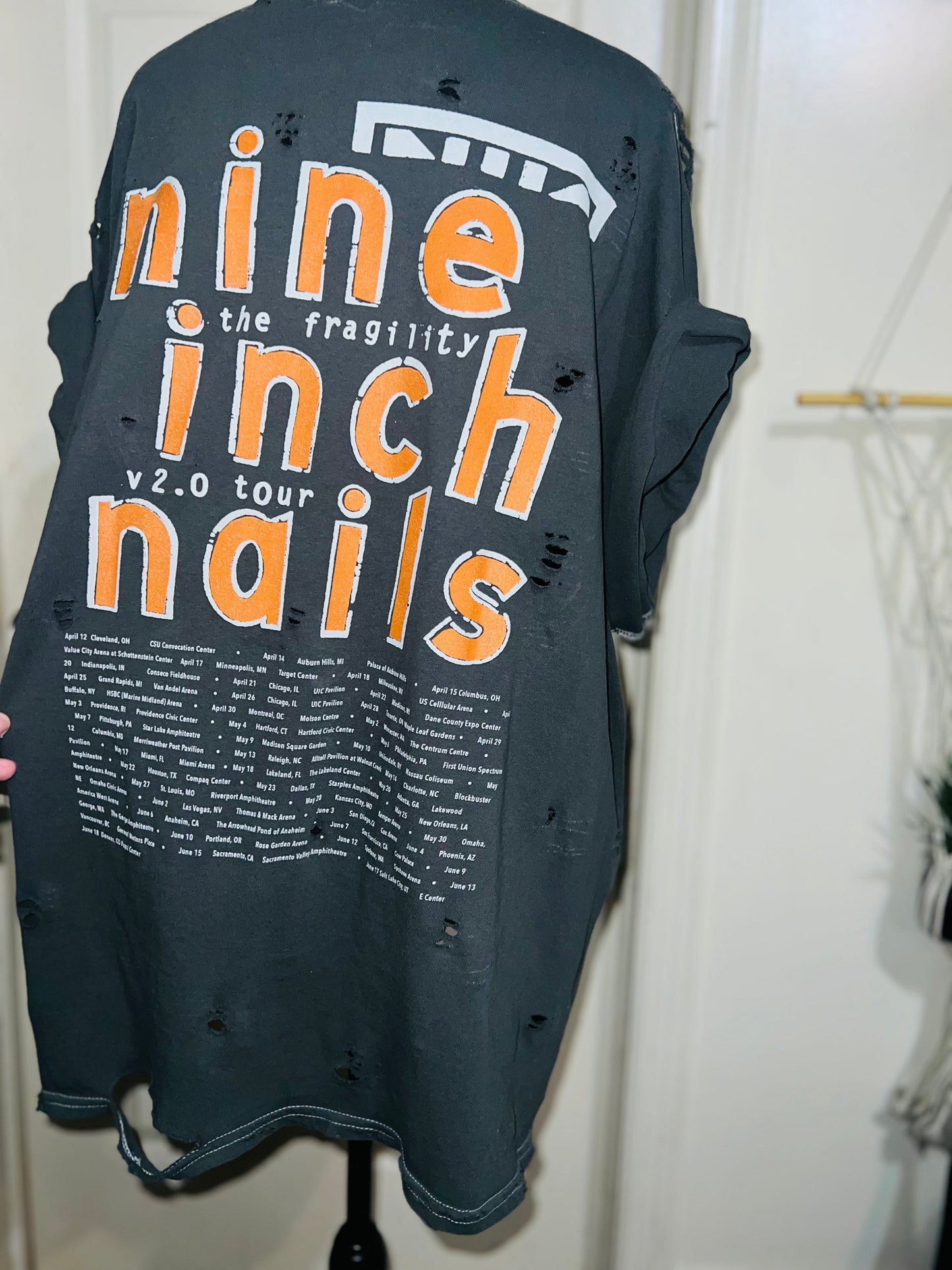 Nine Inch Nails Oversized Distressed Tee