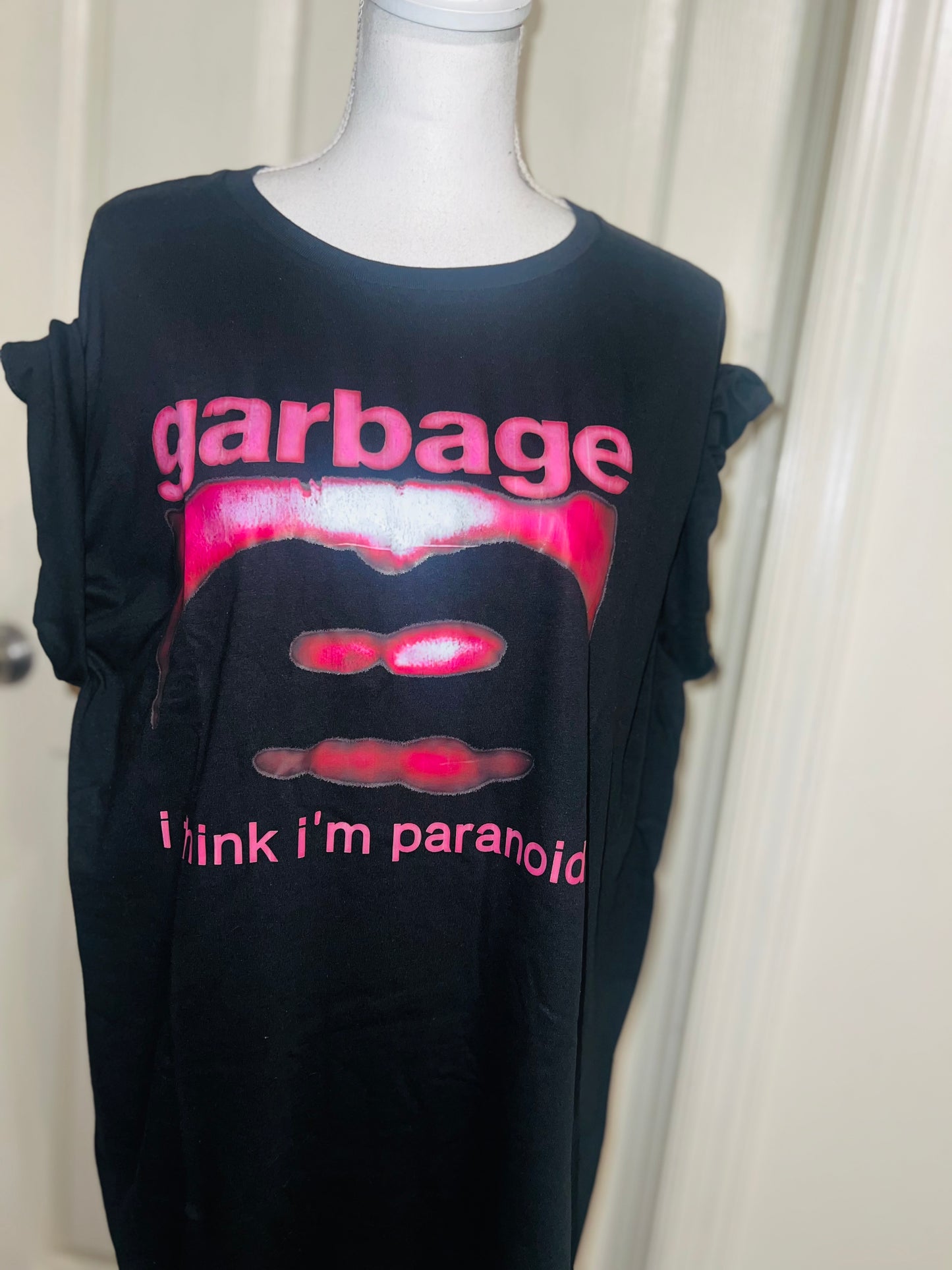 Garbage Oversized Distressed Tee