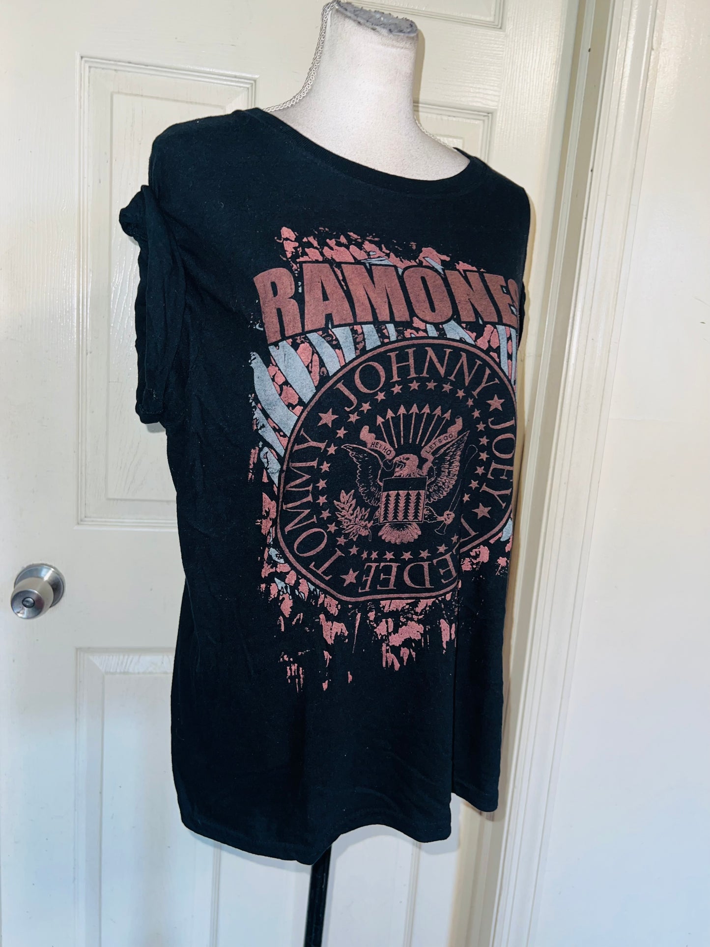 Ramones Oversized Distressed Tee