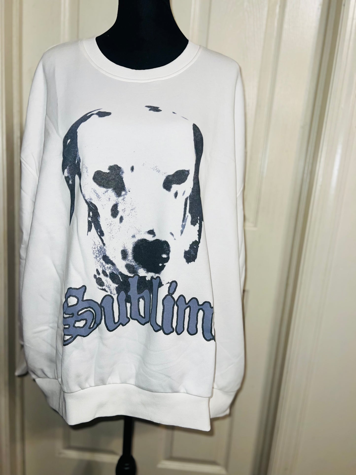 Sublime Oversized Distressed Sweatshirt