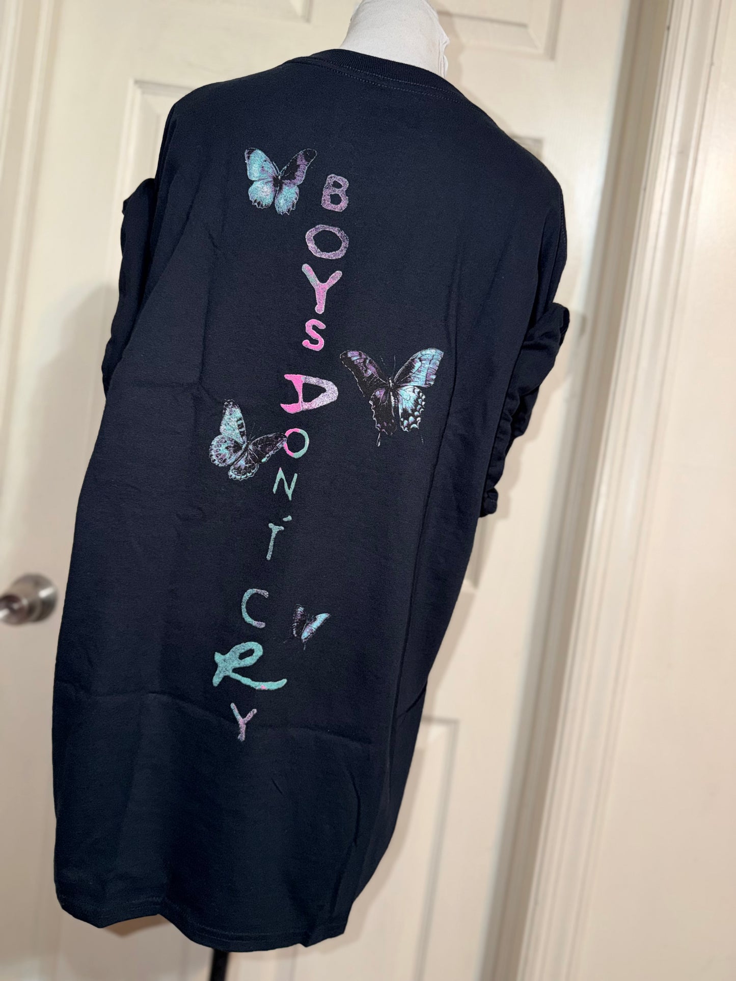 The Cure Double Sided Oversized Distressed Tee