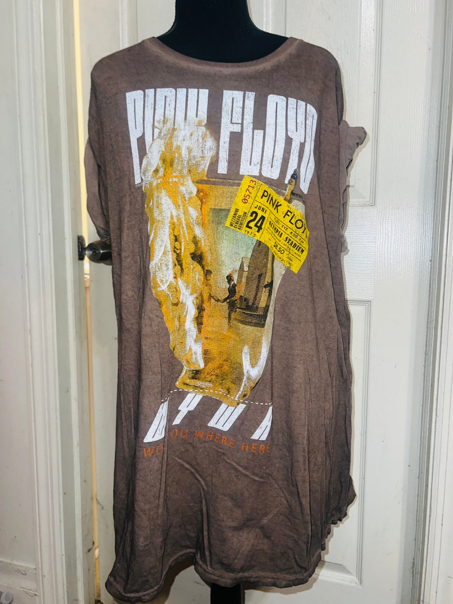 Pink Floyd Double Sided Oversized Distressed Tee