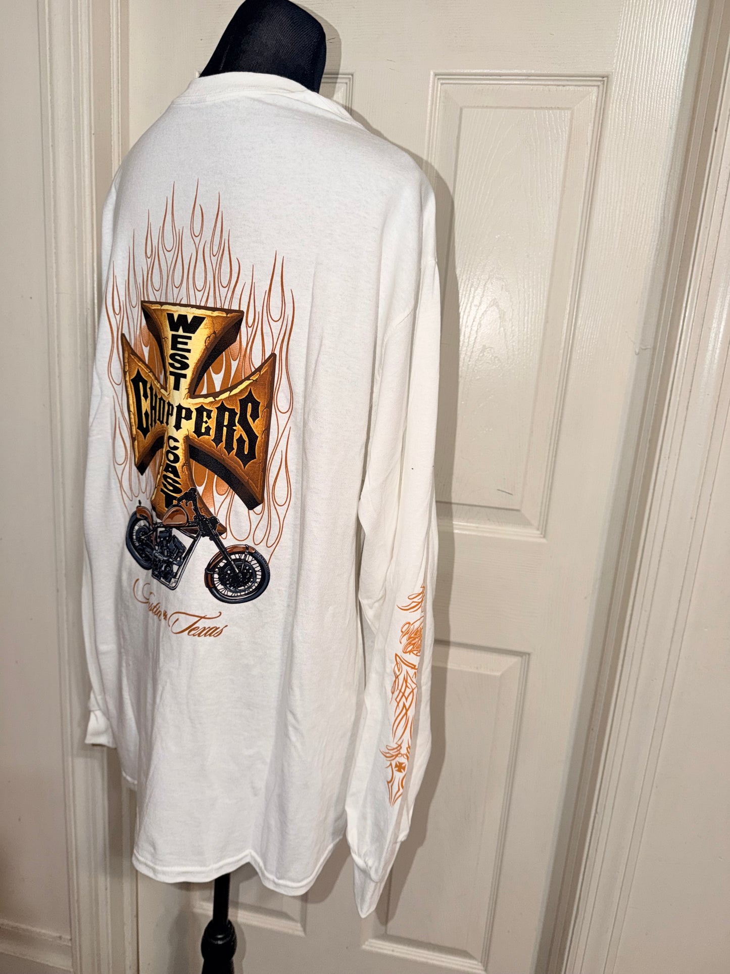 West Coast Choppers Double Sided Oversized Long Sleeve Tee