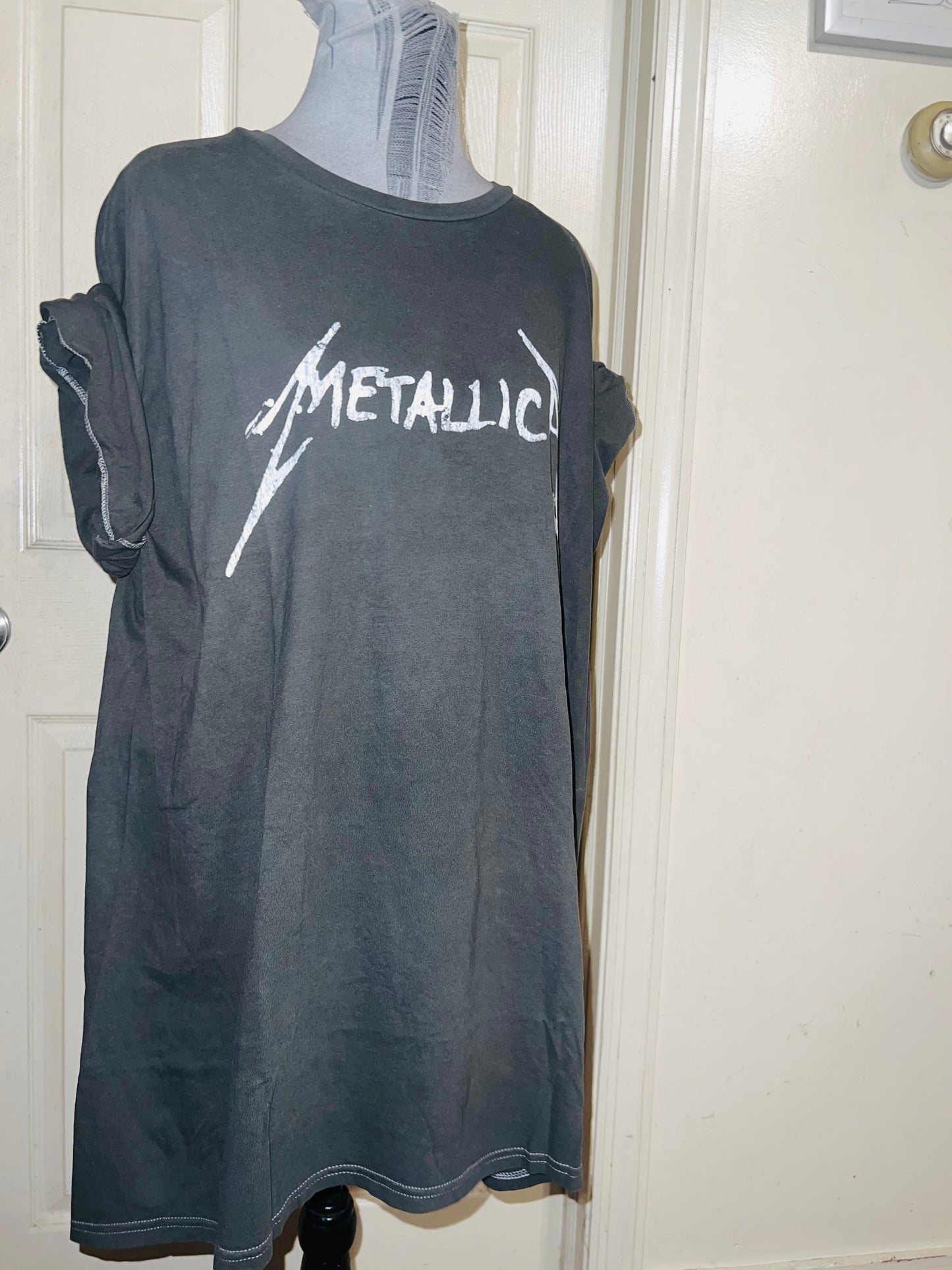 Metallica Double Sided Oversized Distressed Tee