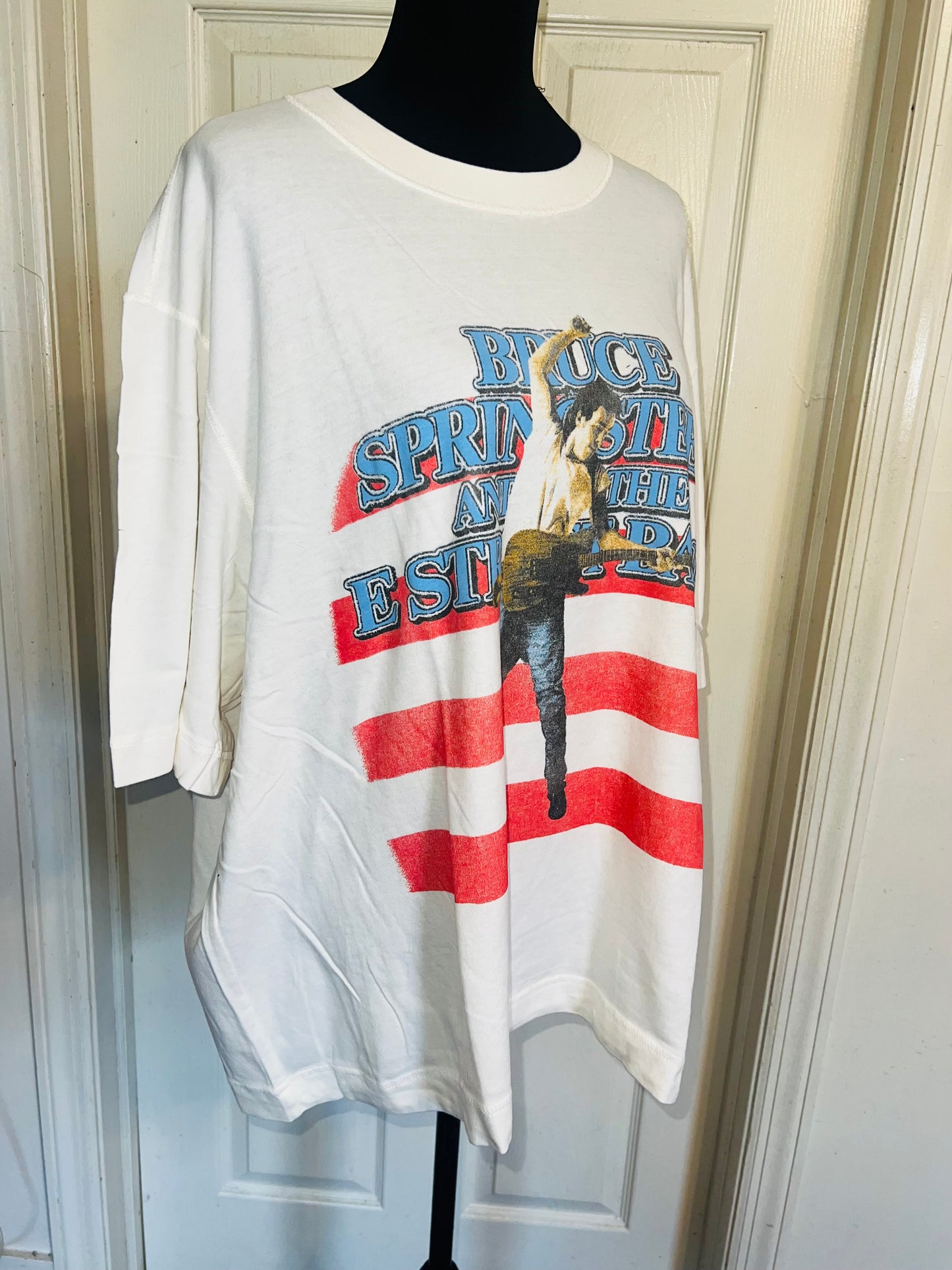 Bruce Springsteen and the Street Band Double Sided Oversized Distressed Tee