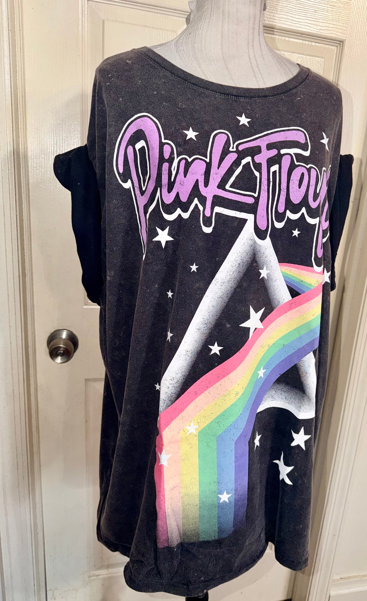 Pink Floyd Double Sided Oversized Distressed Tee