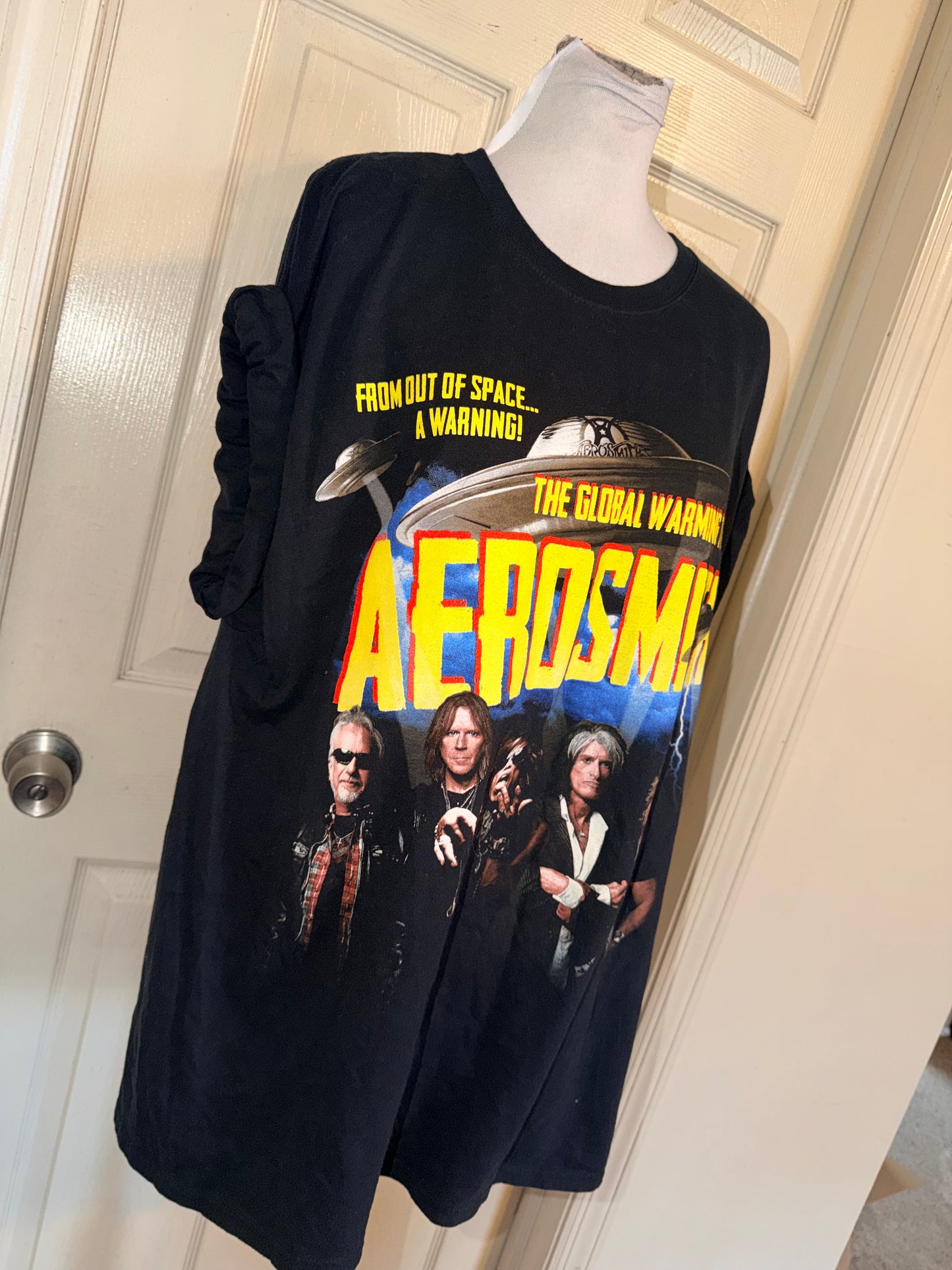 Aerosmith Double Sided Vintage Oversized Distressed Tee