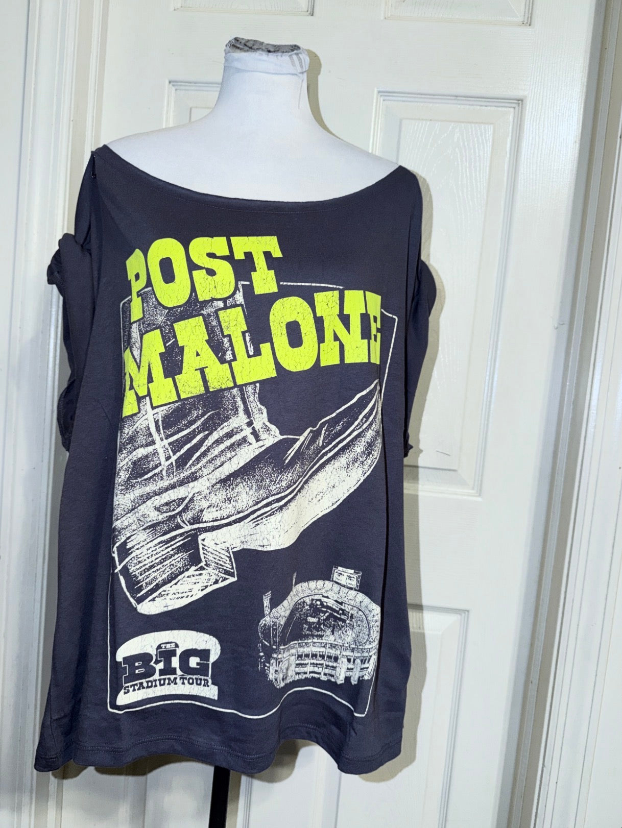 Post Malone Double Sided Oversized OFTS Distressed Tee