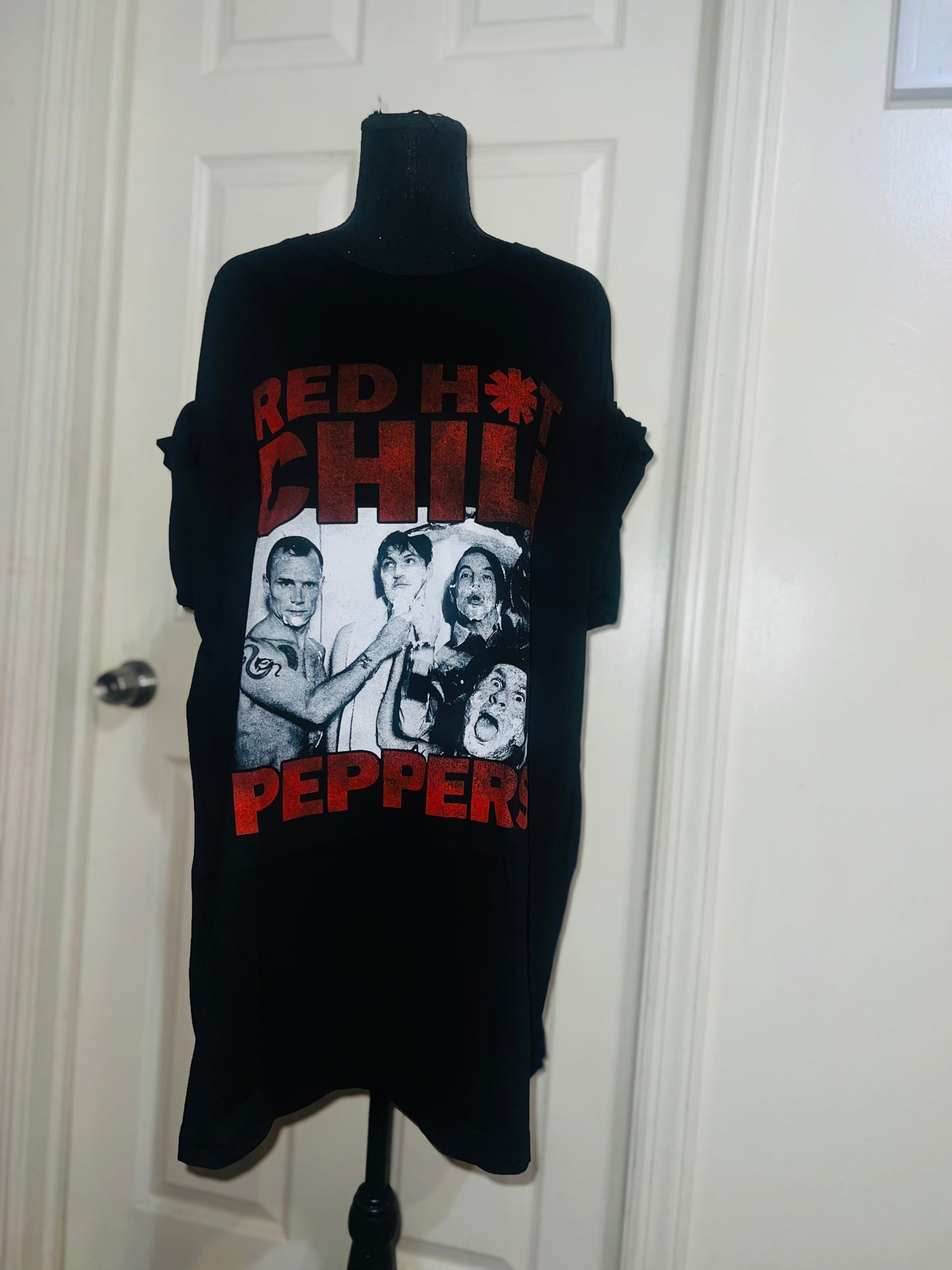 Red Hot Chili Peppers Oversized Distressed Tee