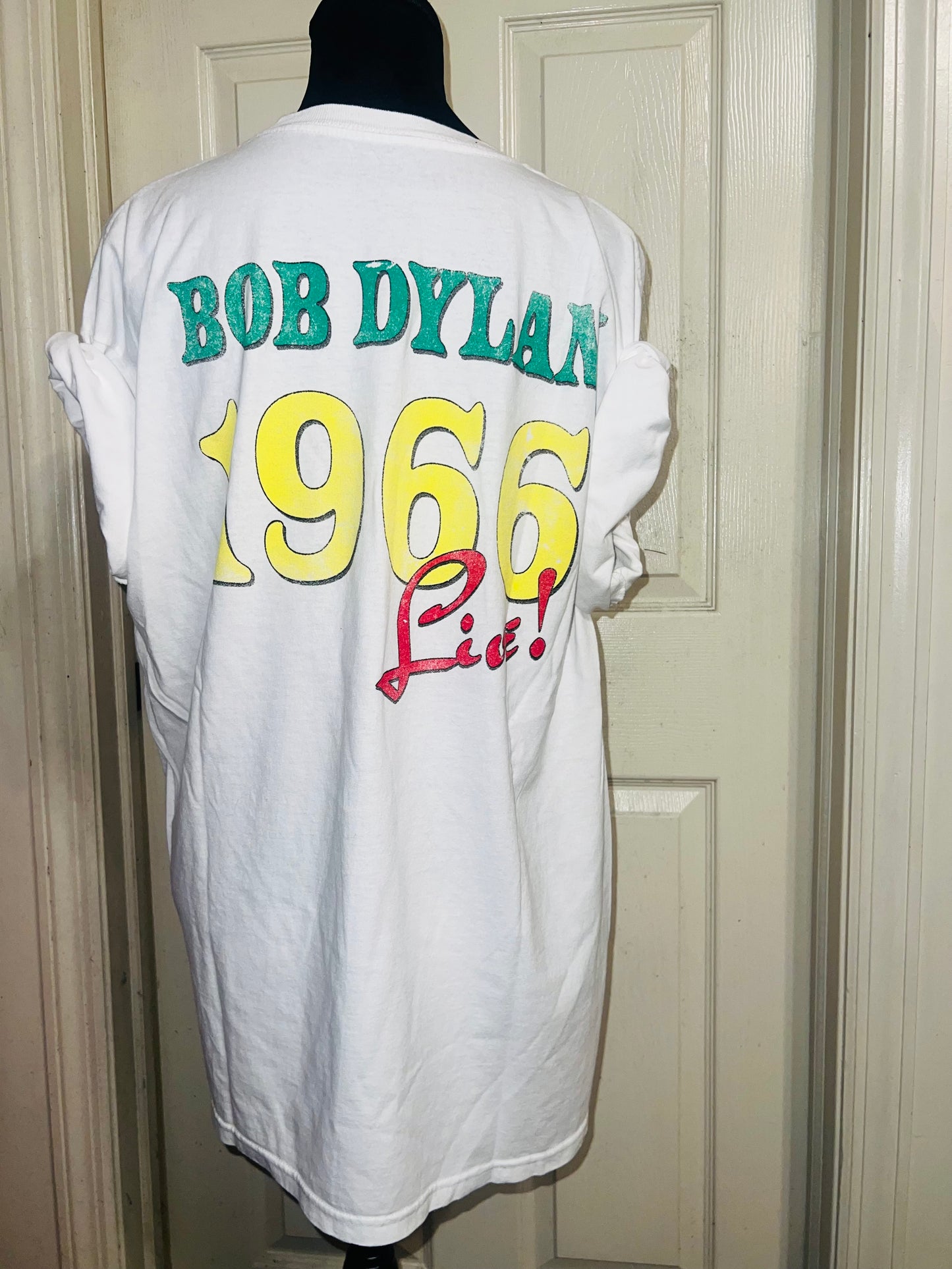 Bob Dylan Double Sided Oversized Distressed Tee