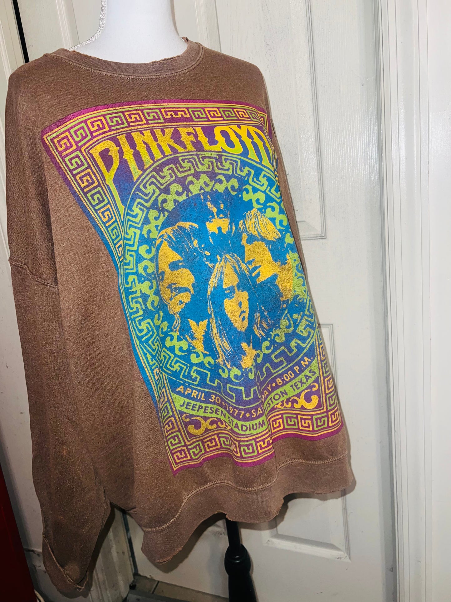 Pink Floyd Oversized Distressed Sweatshirt