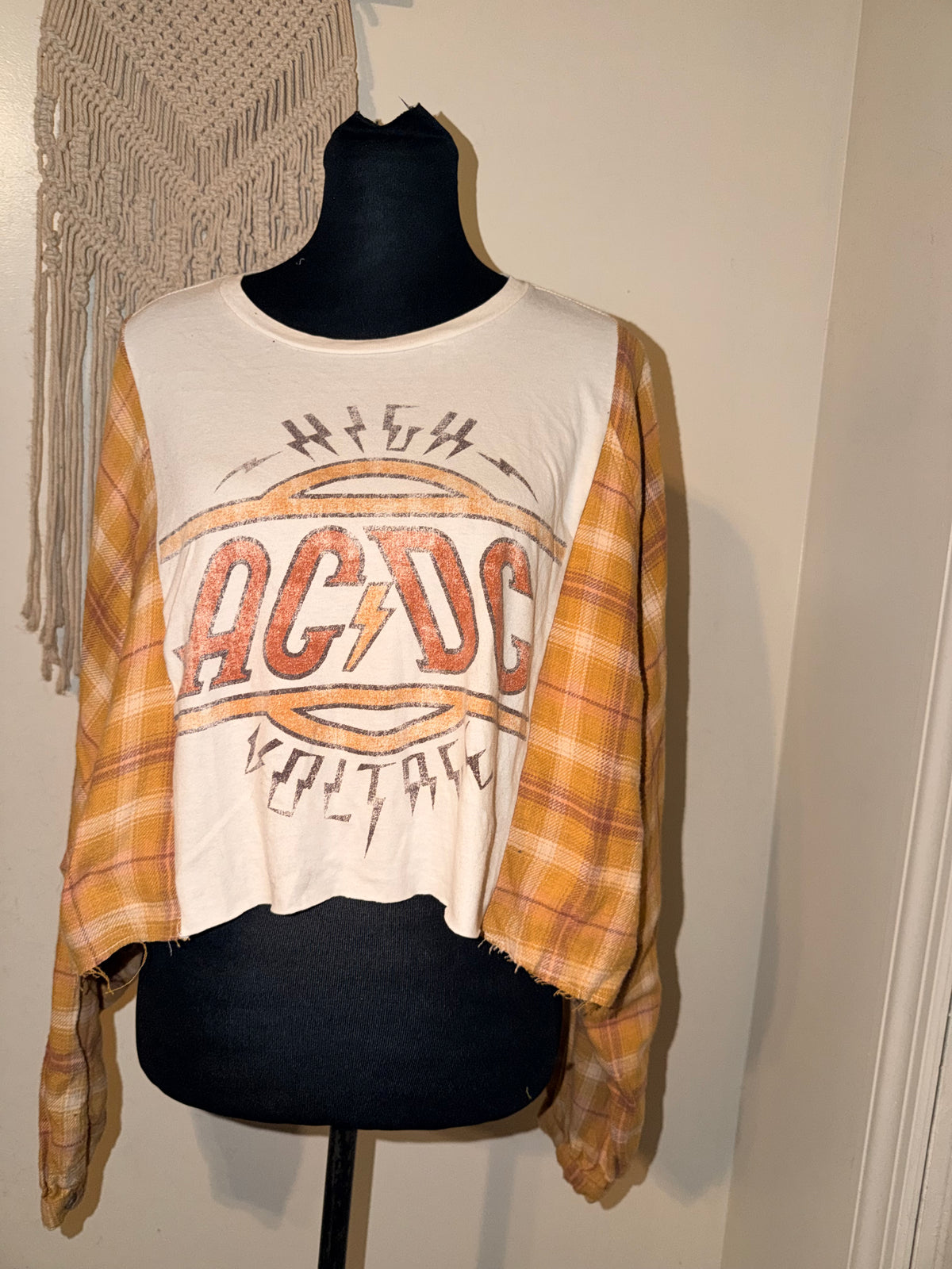 AC/DC Oversized Flannel Tee
