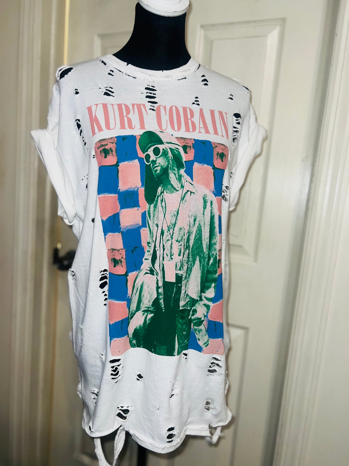 Kurt Cobain Oversized Distressed Tee