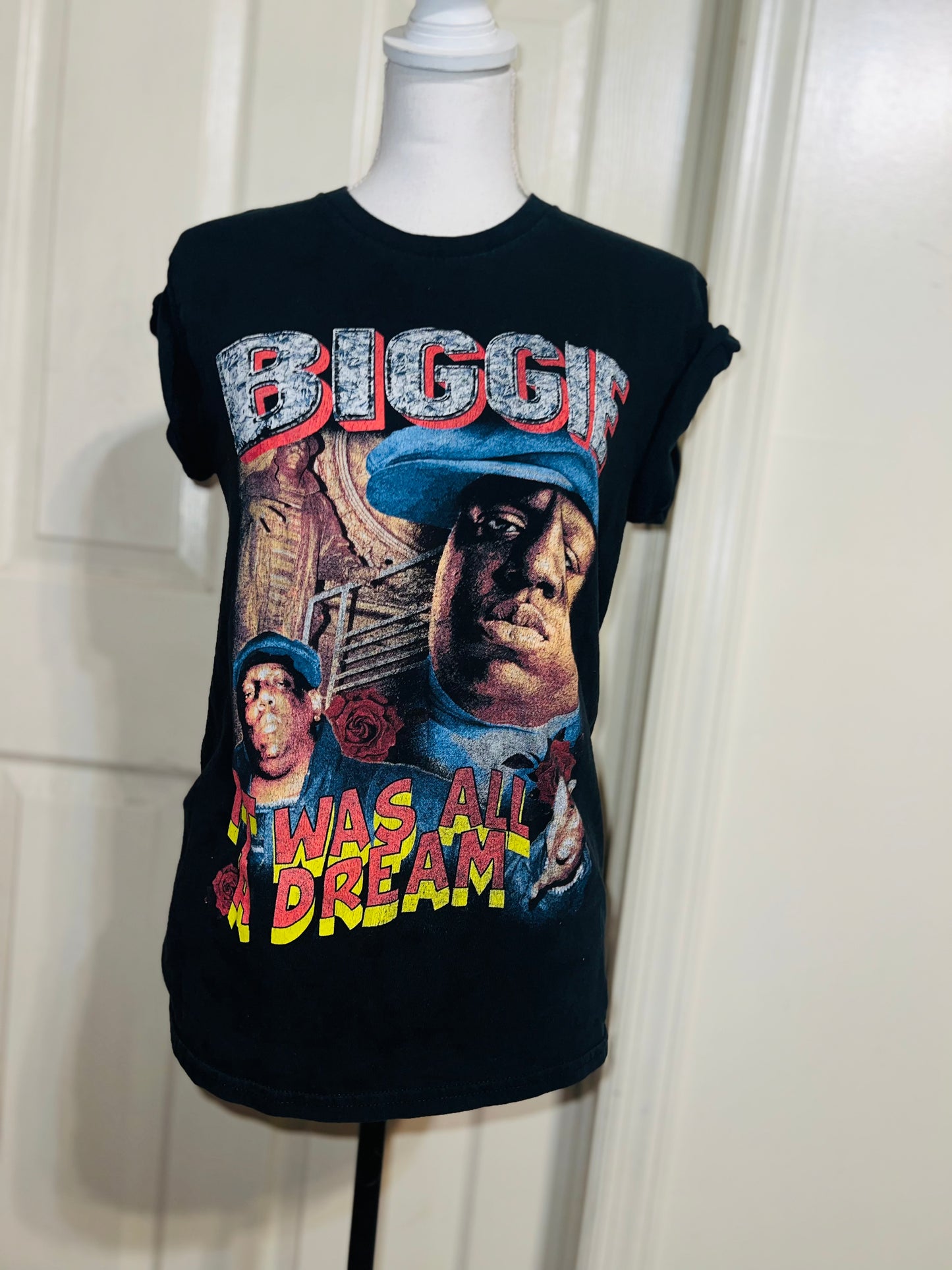 Biggie Smalls Oversized Distressed Tee