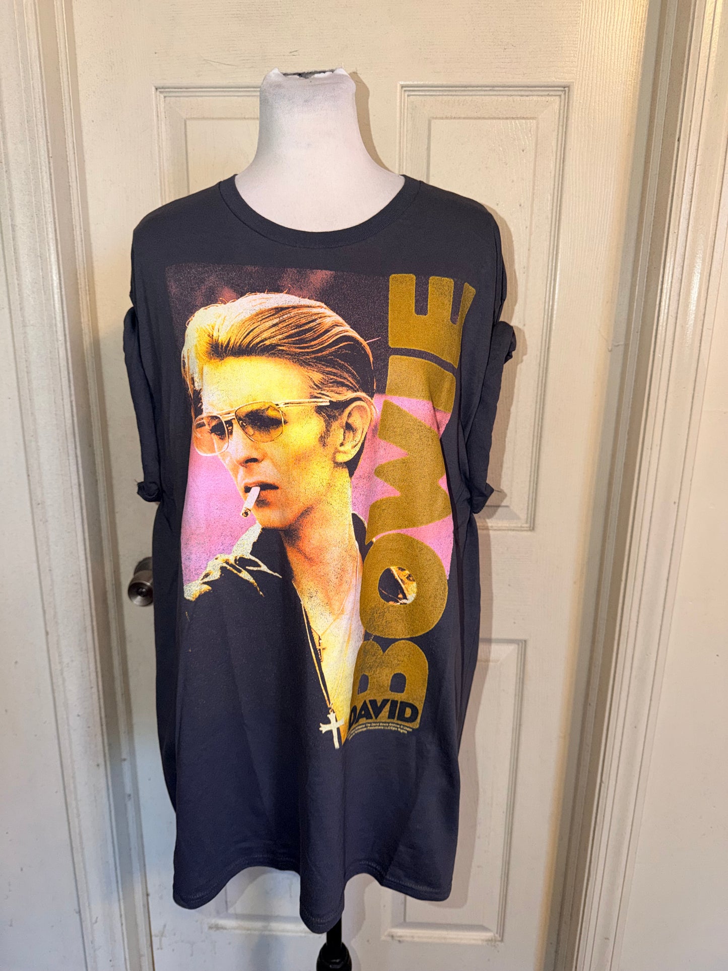 David Bowie Oversized Distressed Tee