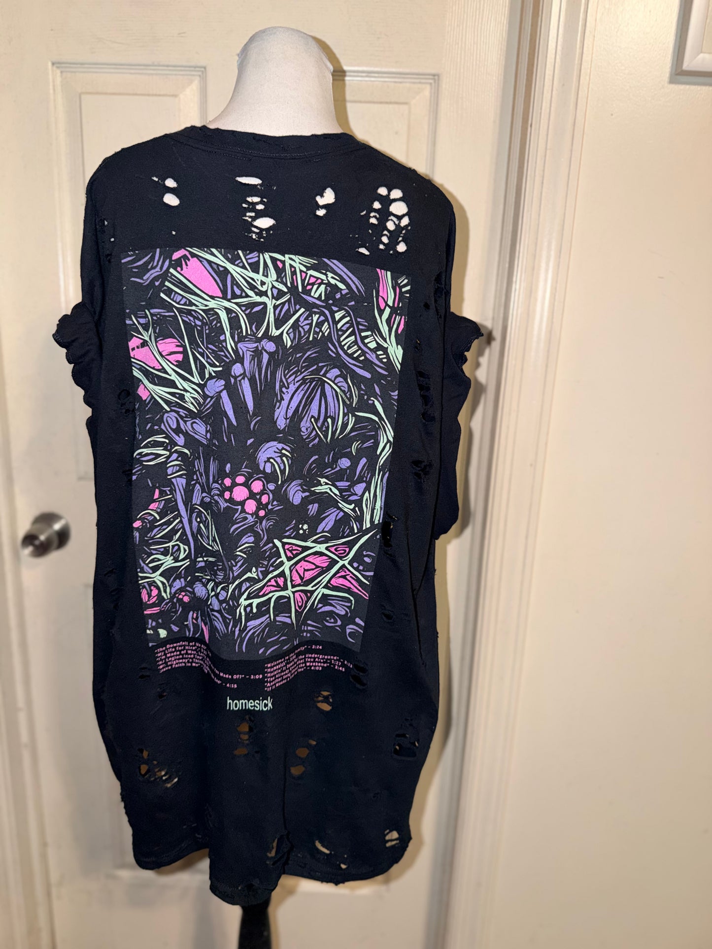 A Day to Remember Double Sided Oversized Distressed Tee