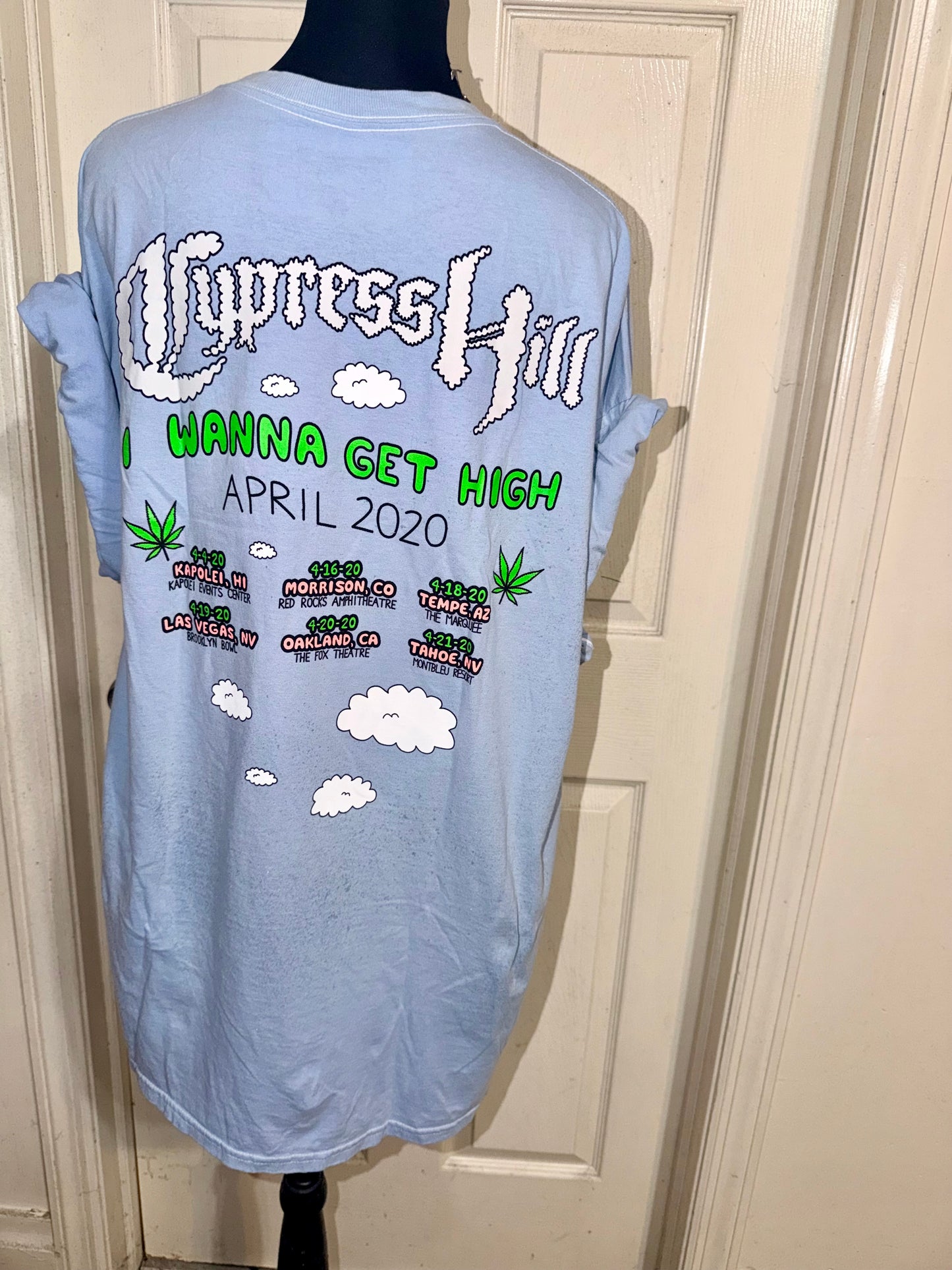 Cypress Hill Double Sided Oversized Distressed Tee
