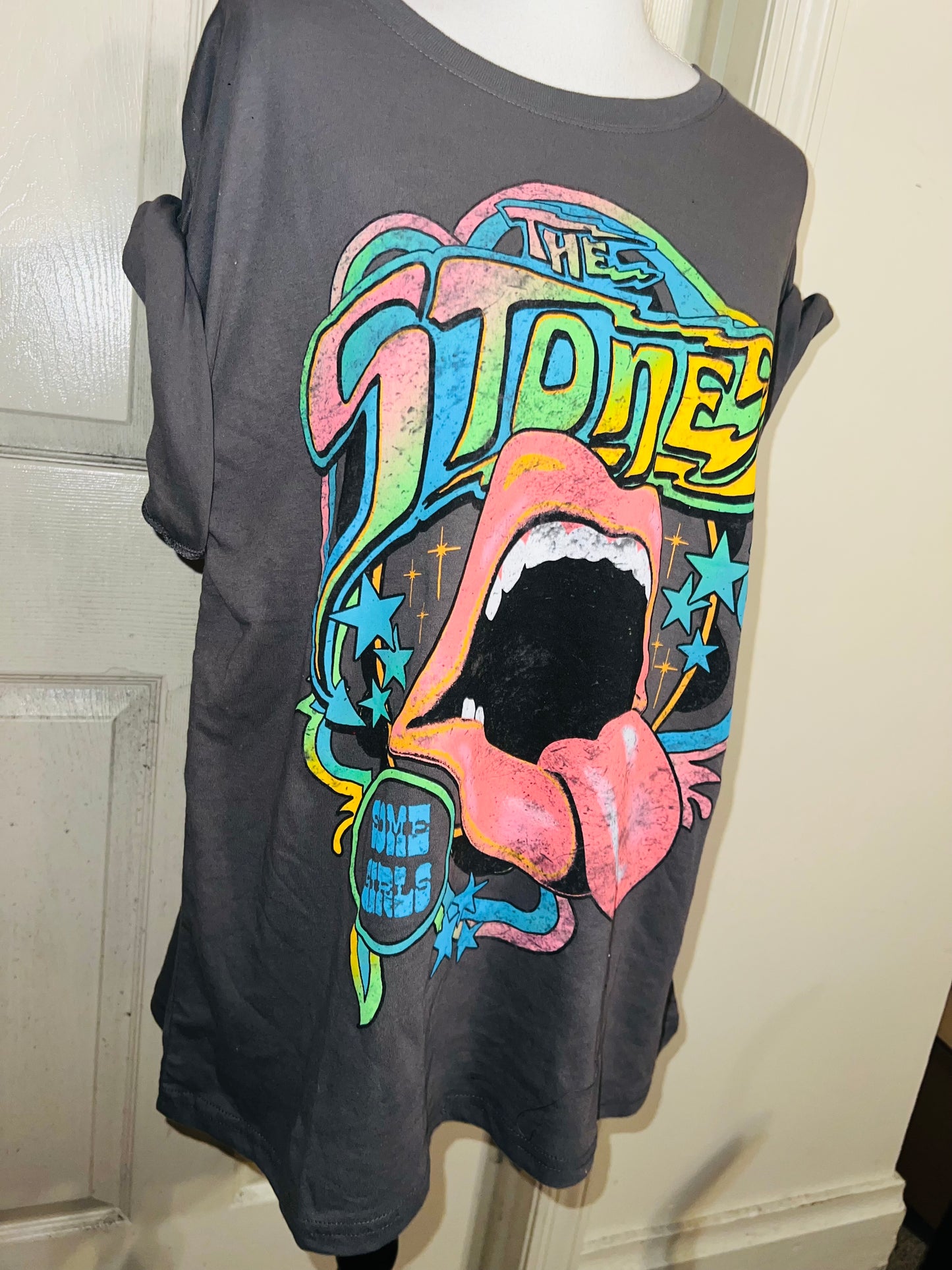 The Rolling Stones Oversized Distressed Tee