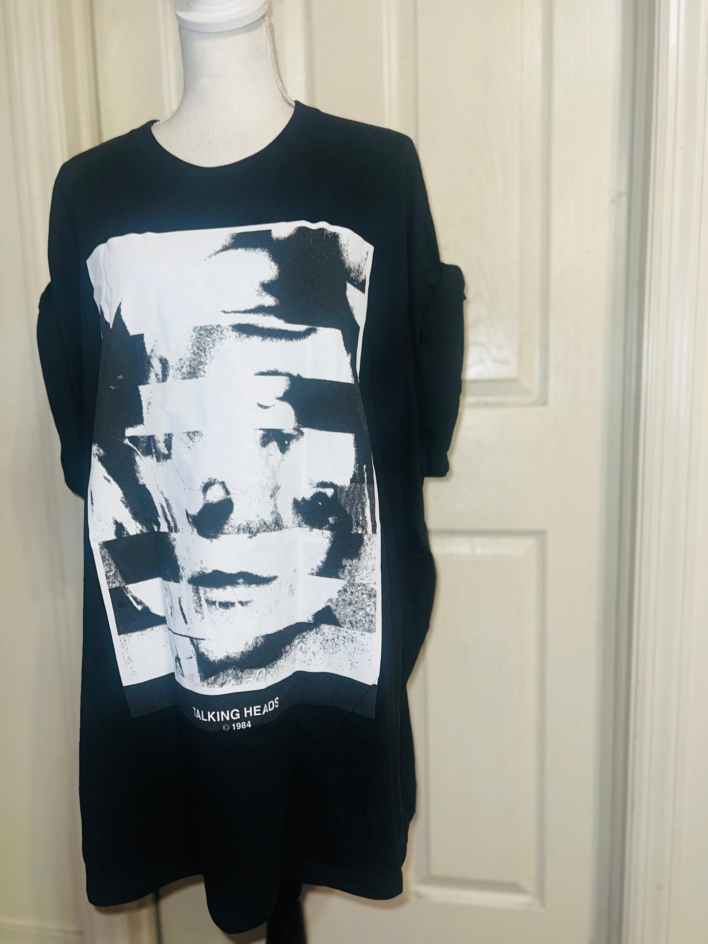 The Talking Heads Double Sided Oversized Distressed Tee