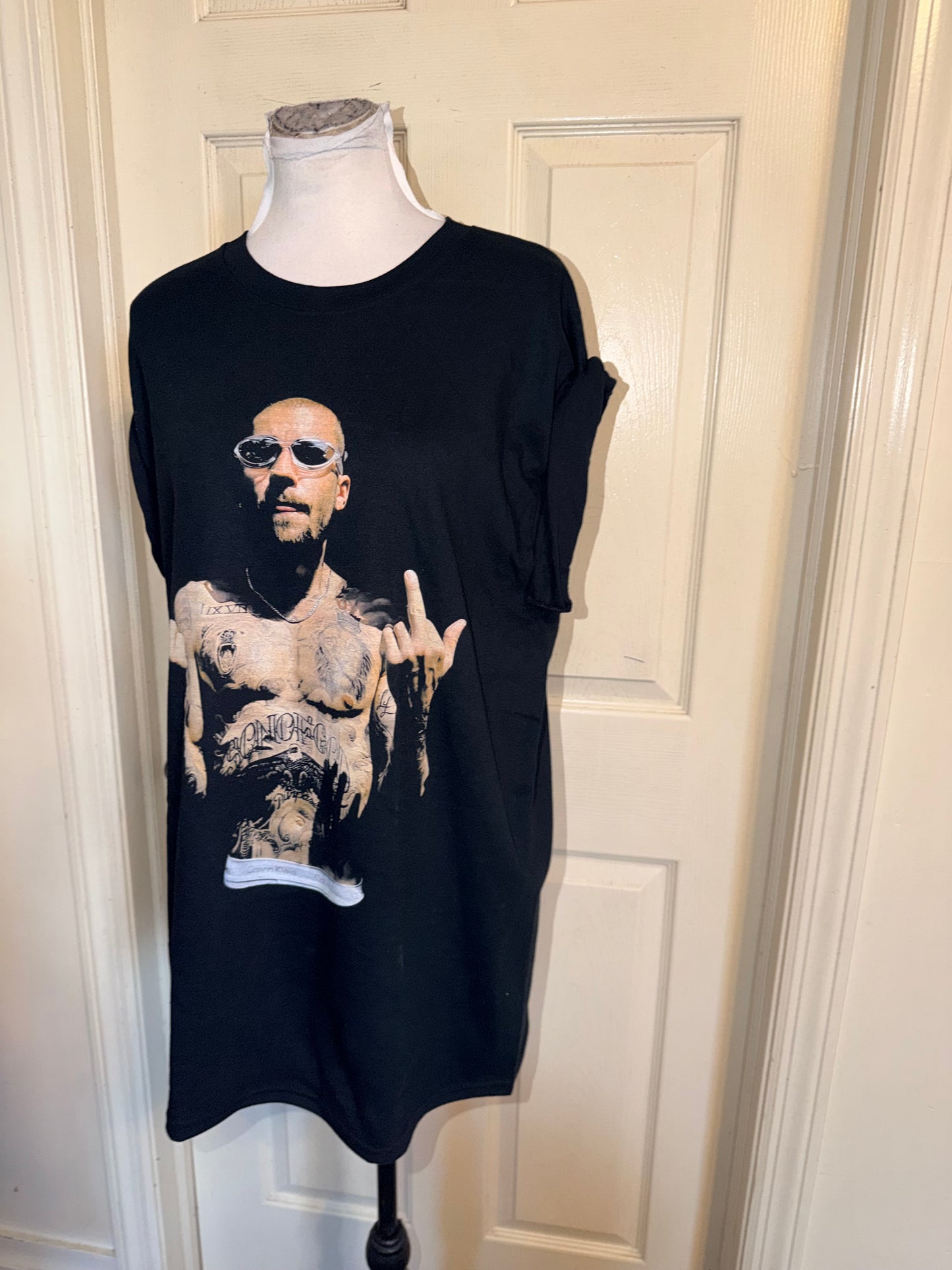 Justin Bieber Oversized Distressed Tee