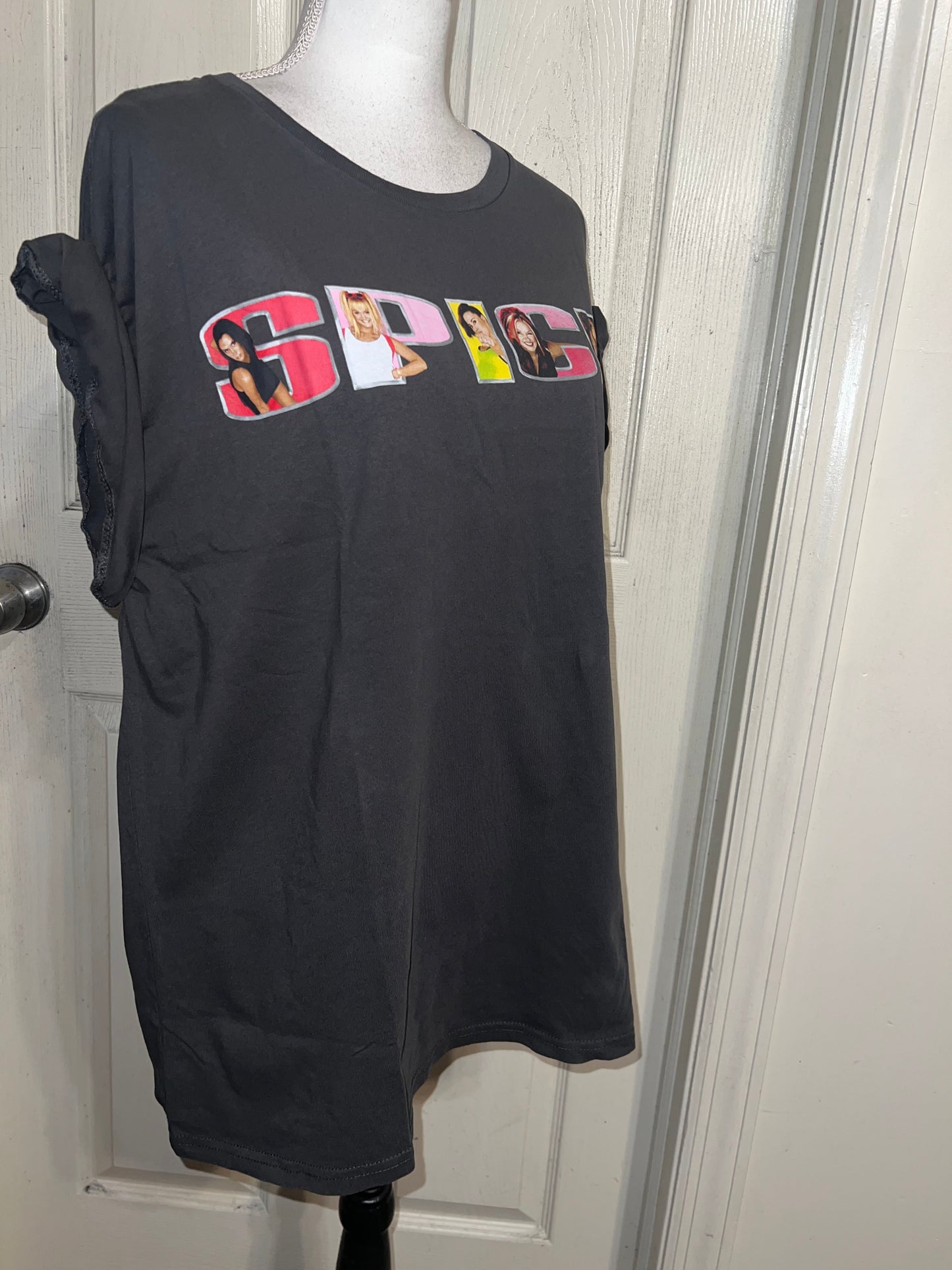 Spice Girls Oversized Distressed Tee