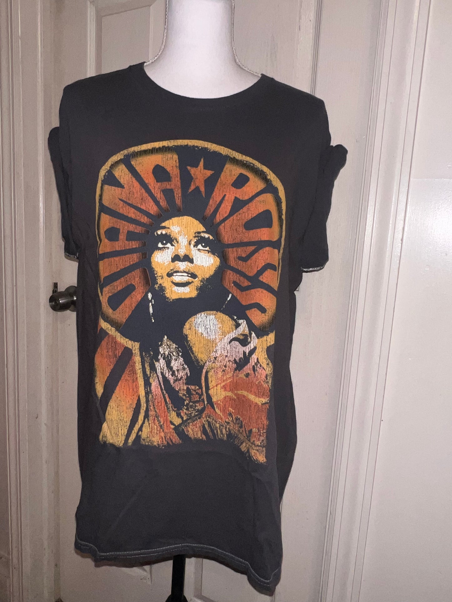 Diana Ross Oversized Distressed T-Shirt