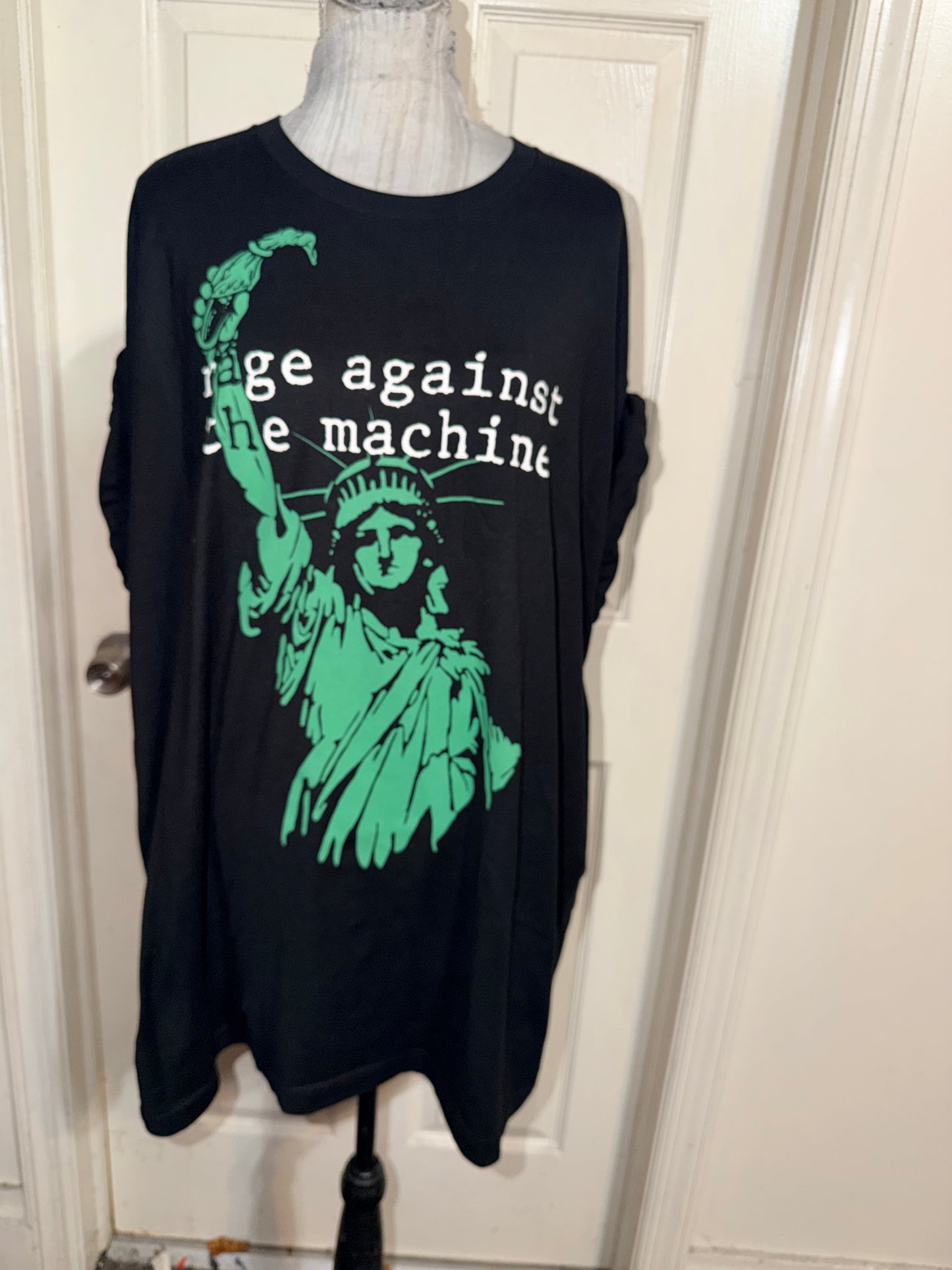 Rage Against the Machine Oversized Distressed Tee