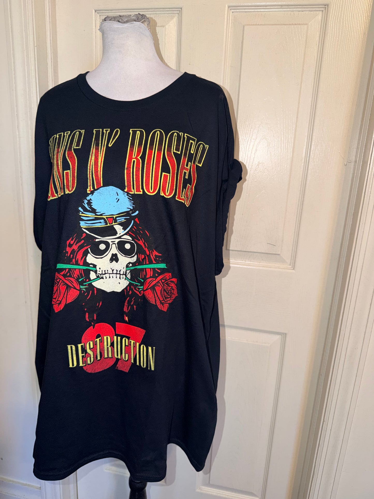 Guns N’ Roses Double Sided Oversized Distressed Tee