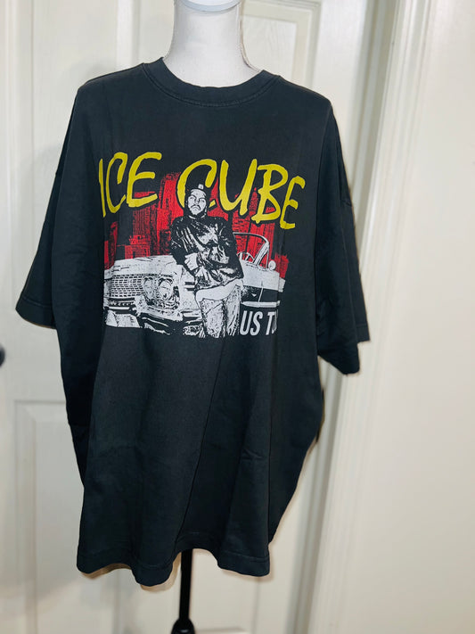 Ice Cube Double Sided Oversized Distressed Tee