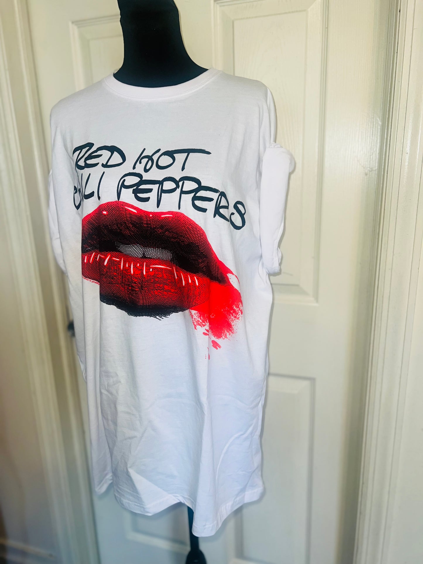 Red Hot Chili Peppers Oversized Distressed Tee