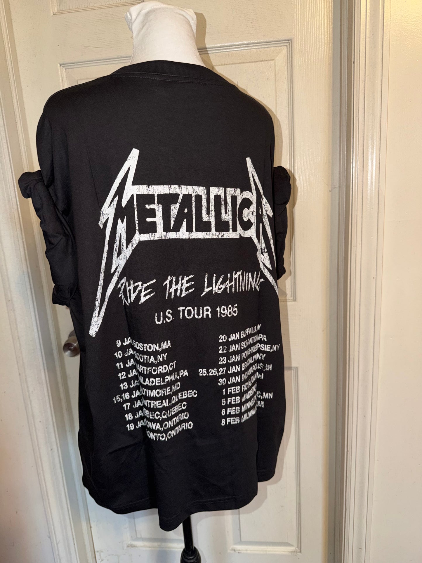 Metallica Double Sided Oversized Distressed Tee